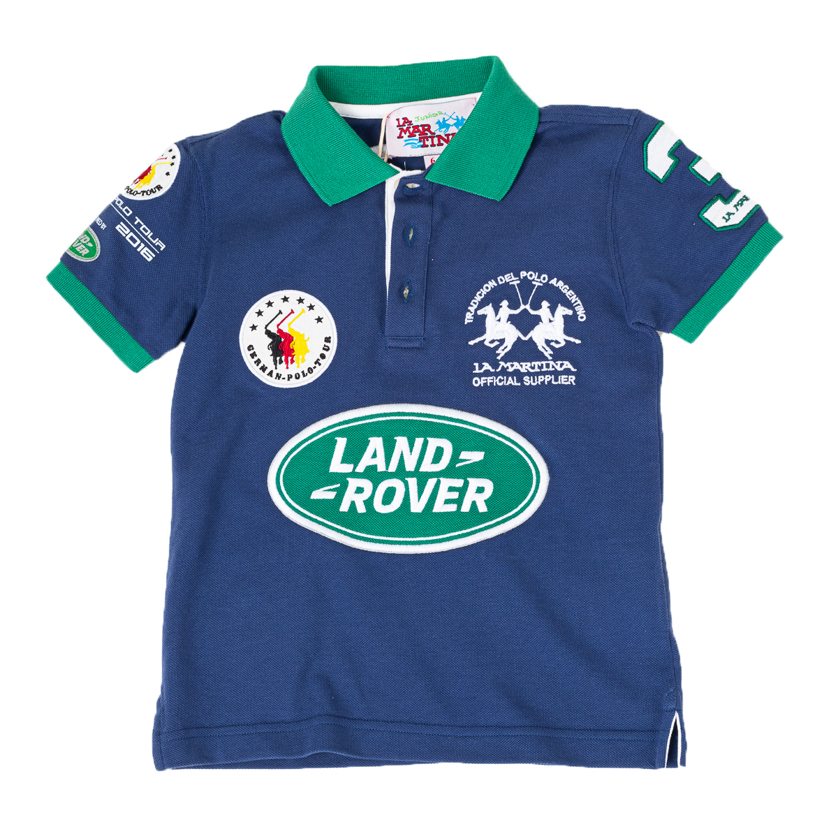 Pólo Menino Azul e Verde