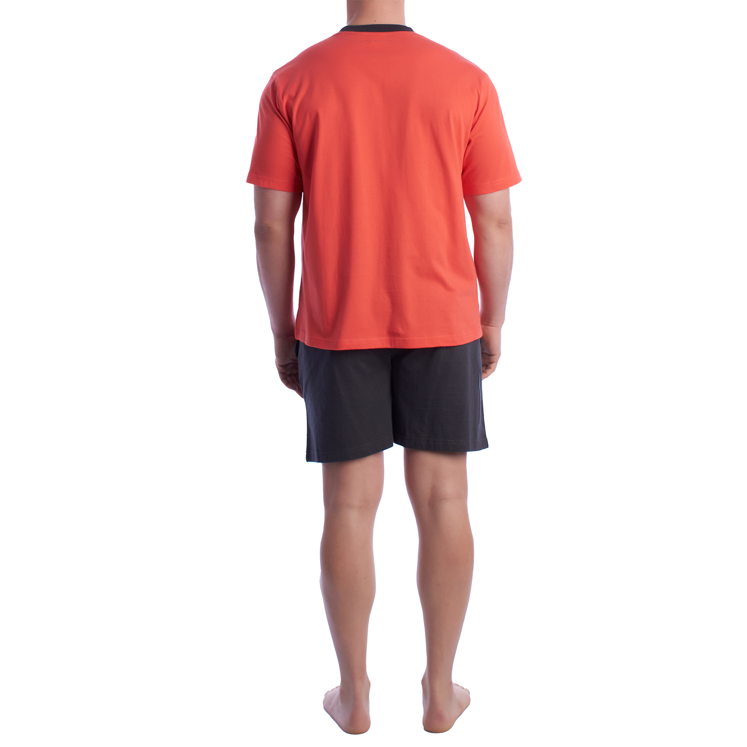 Pijama de Manga Curta Vermelho