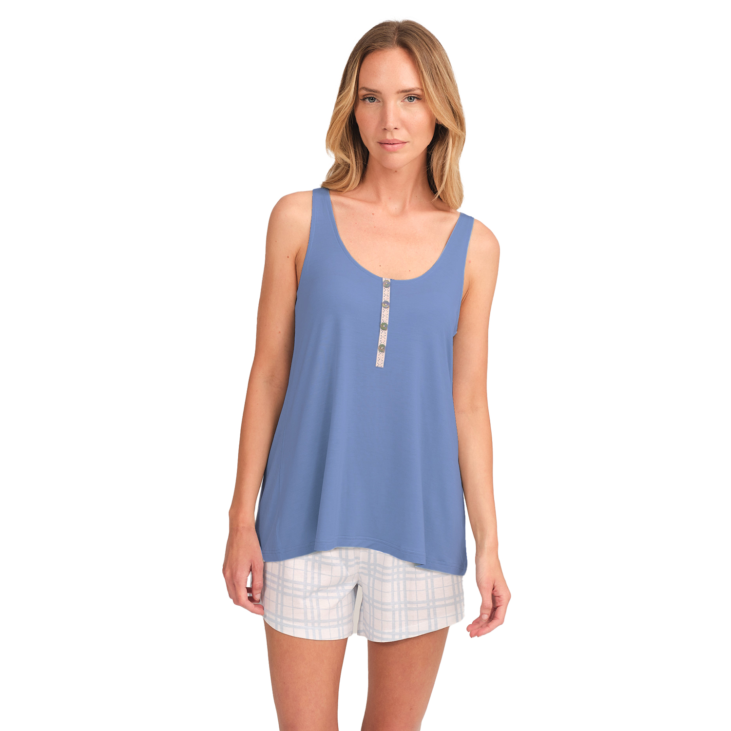 Pijama Senhora de Alças Azul