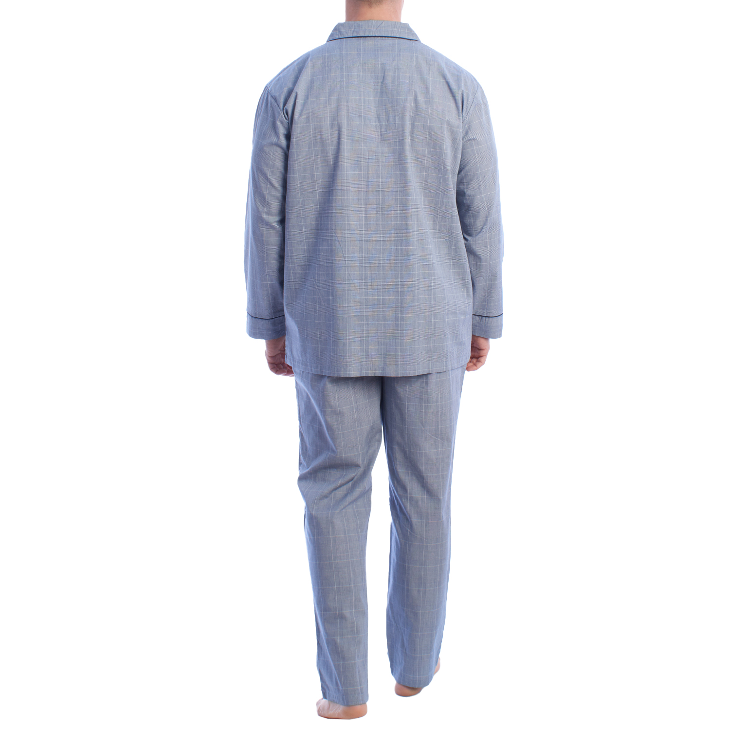 Pijama de Manga Comprida Cinzento