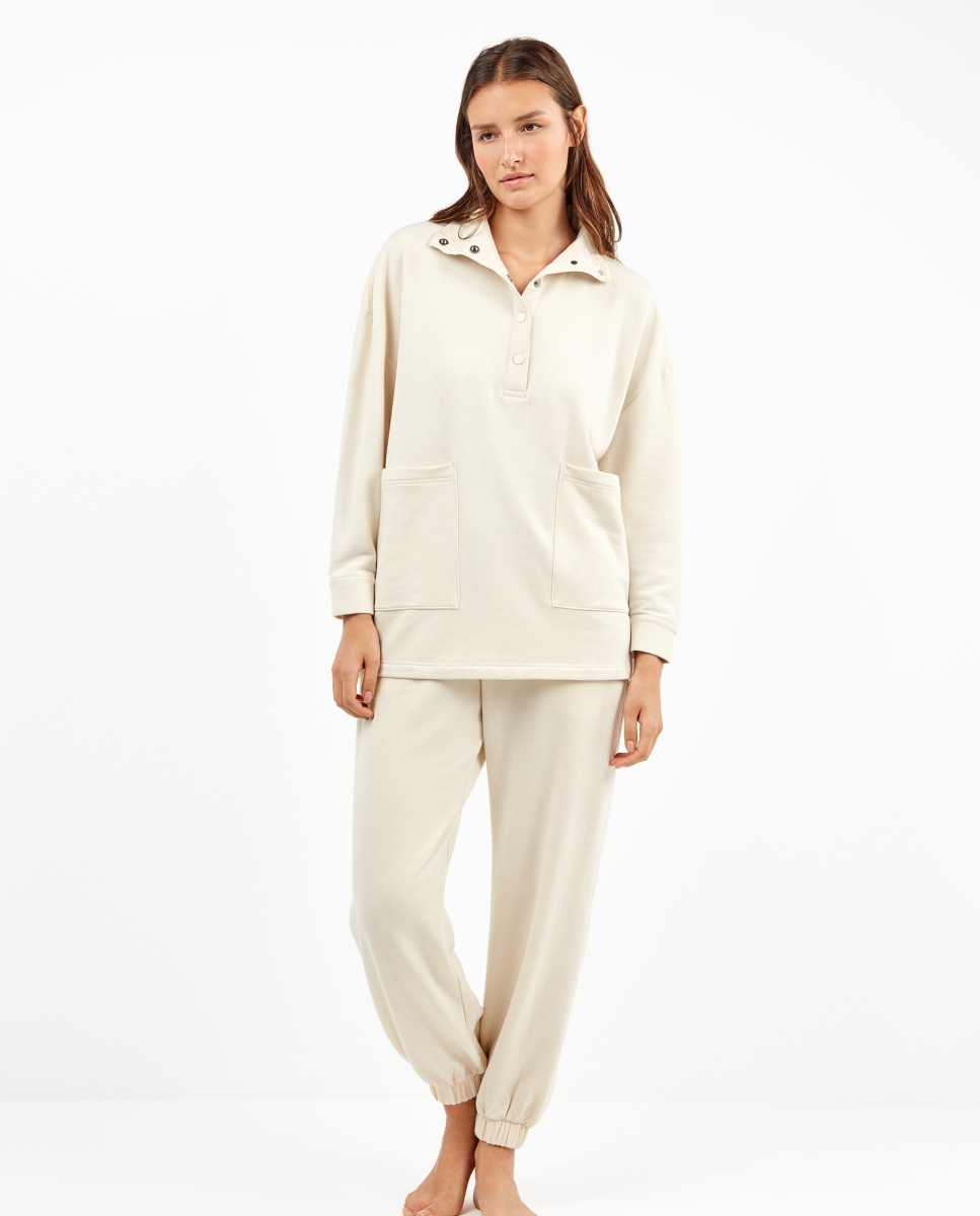 Sweatshirt oversized Bege