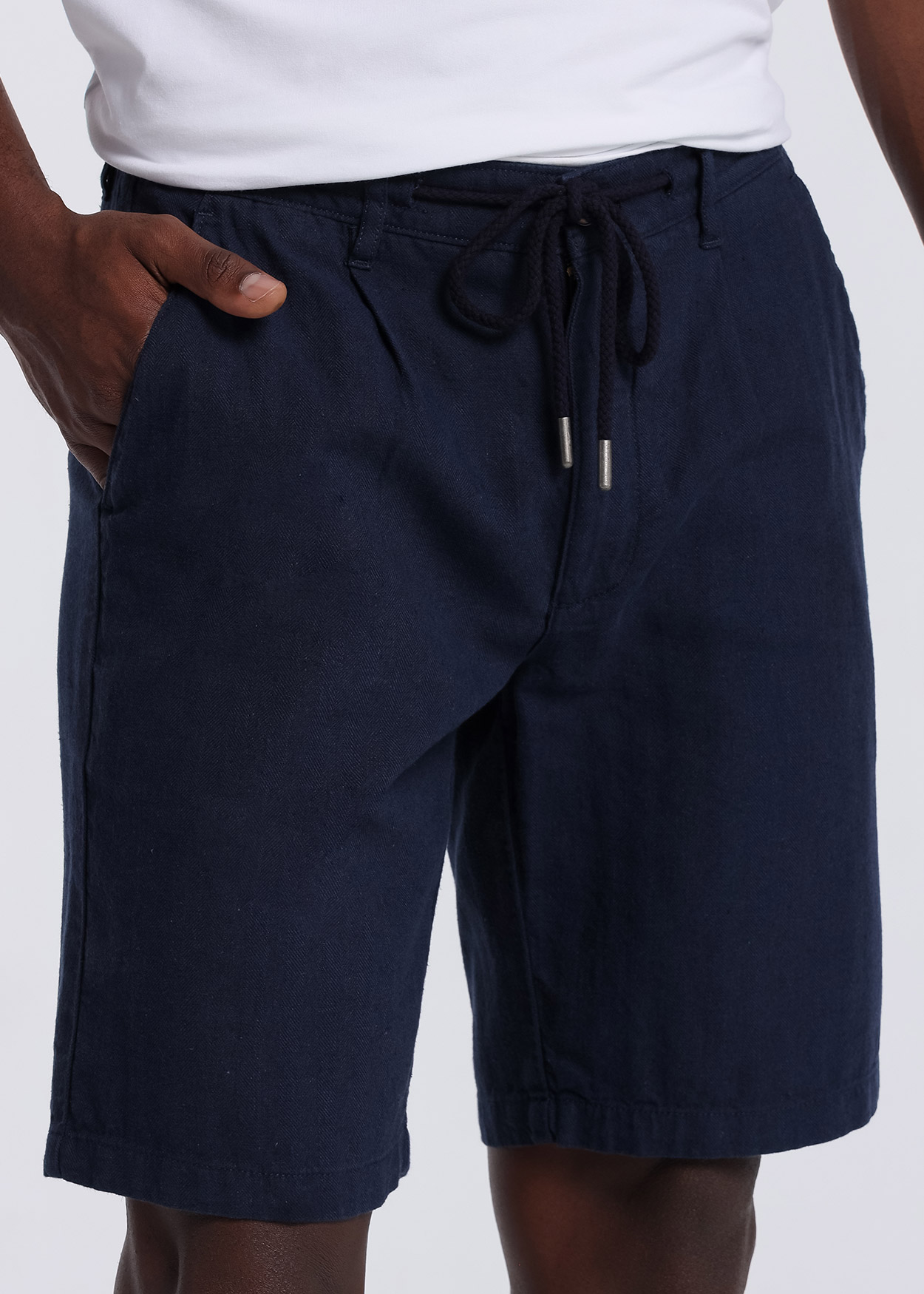 Bermuda Chino Homem Azul