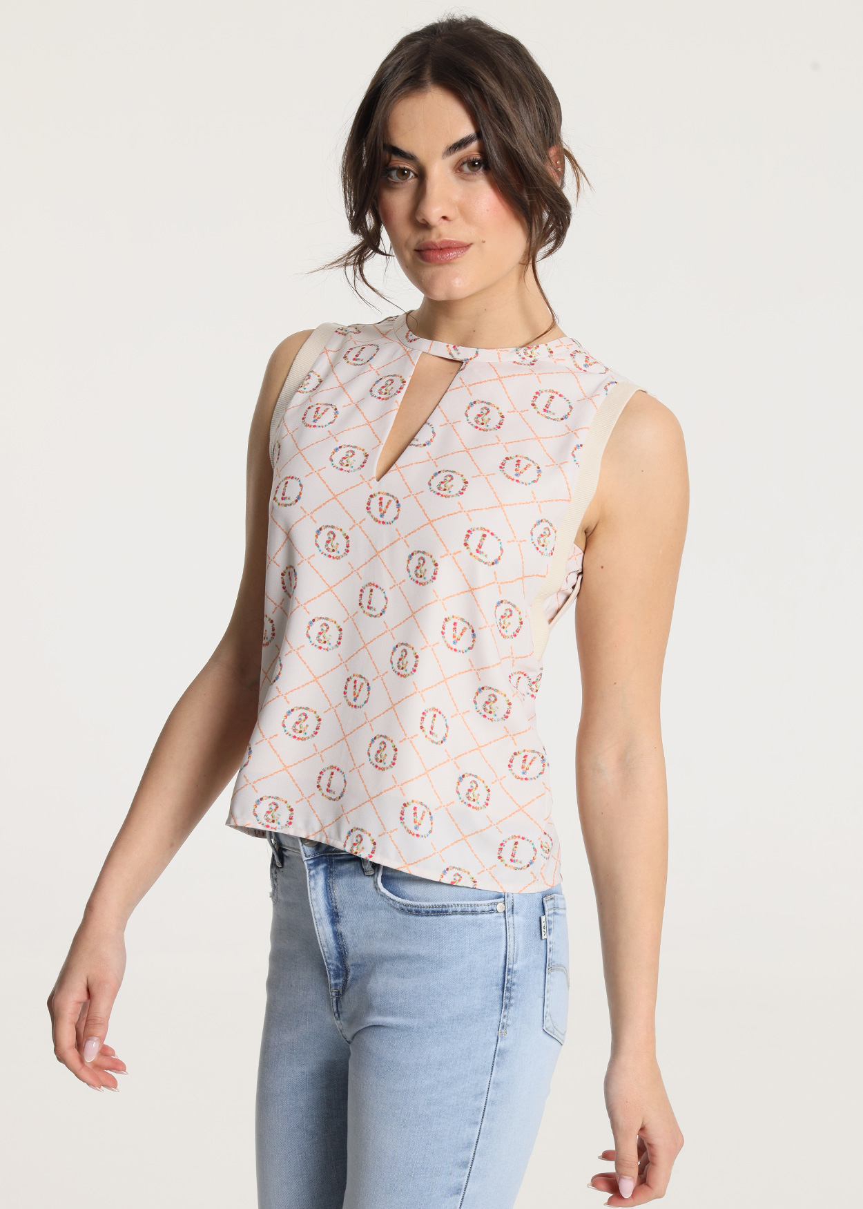 Top Senhora Multicolorido