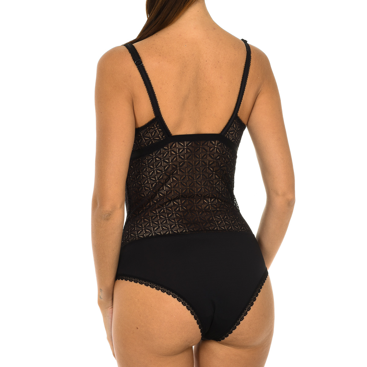 Body Renda Senhora Daily Glam Trendy Preto