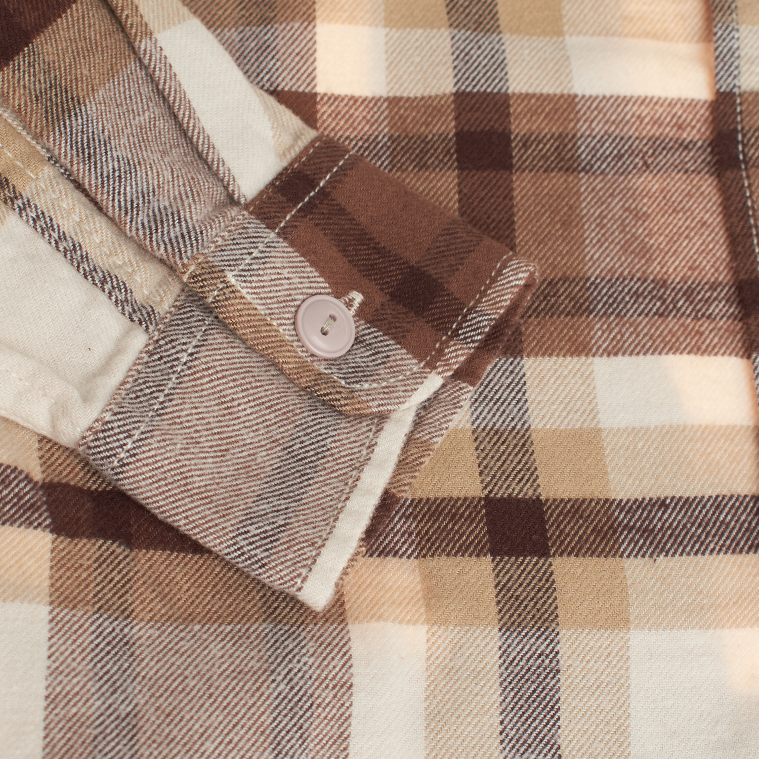 Camisa de Flanela Menino Castanho