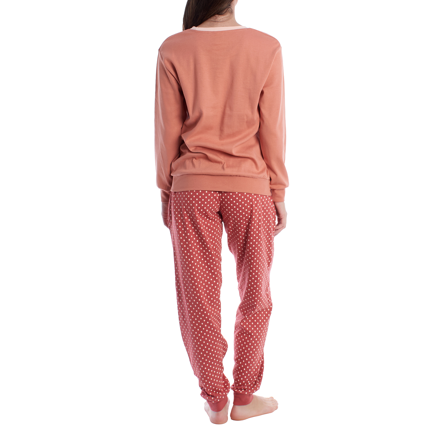 Pijama de Manga Comprida Vermelho