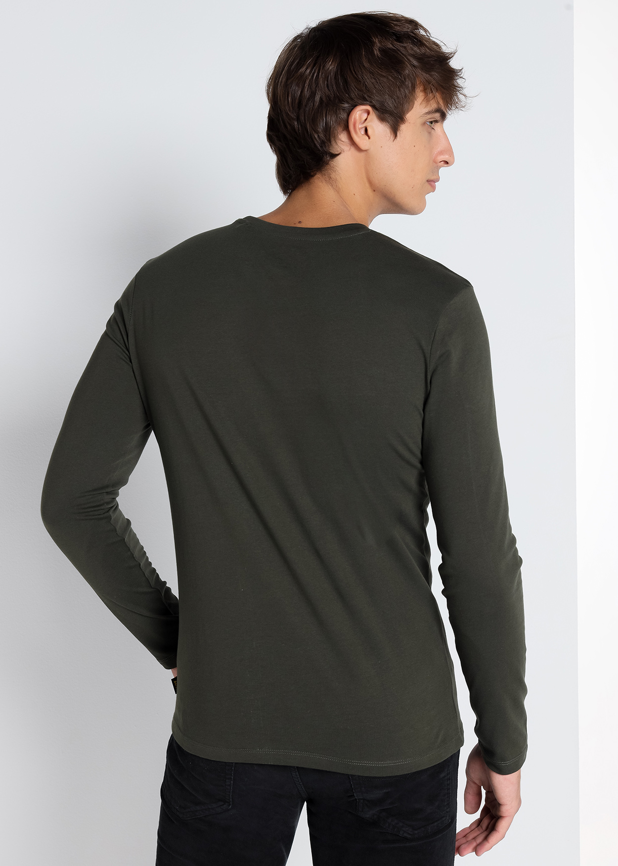 Camisola básica Homem Verde