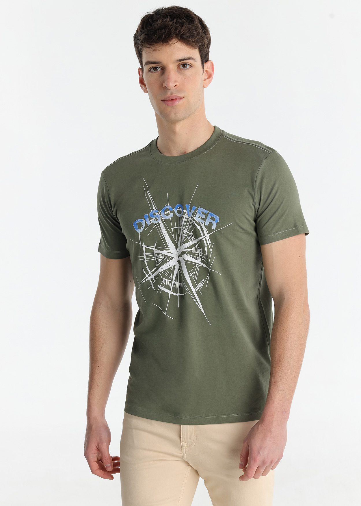 T-Shirt Gráfica Homem Verde