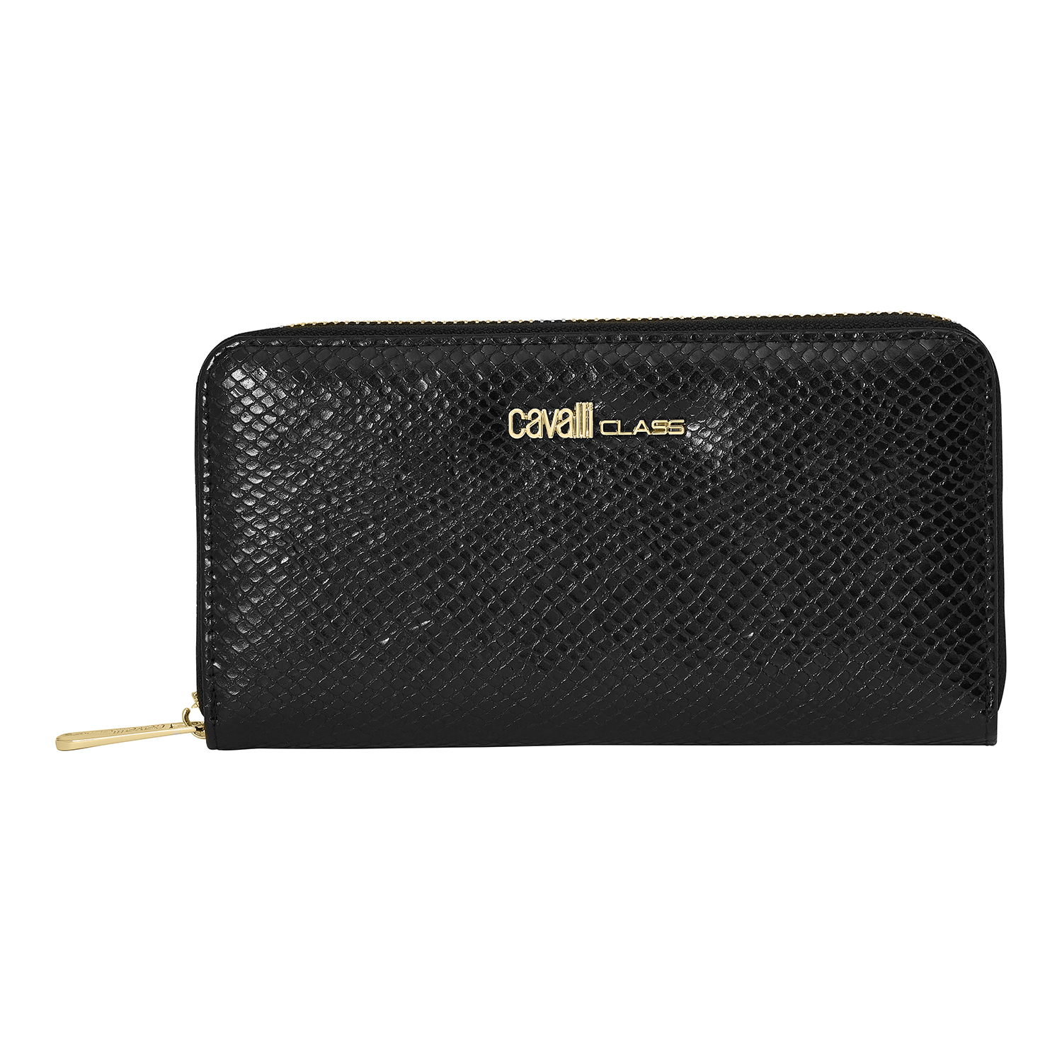 Carteira Senhora Preto com Estilo Pele de Cobra