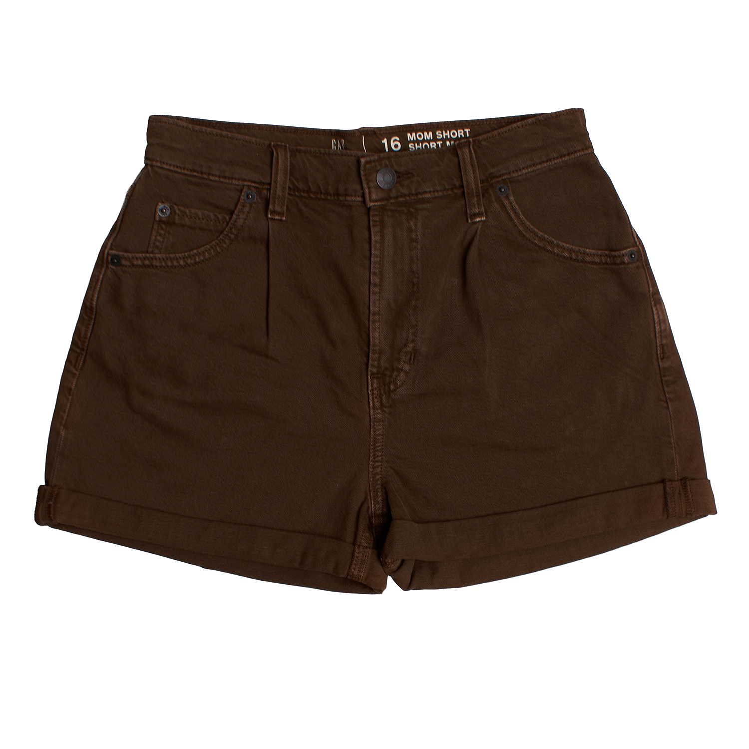 Calções Mom Menina Castanho