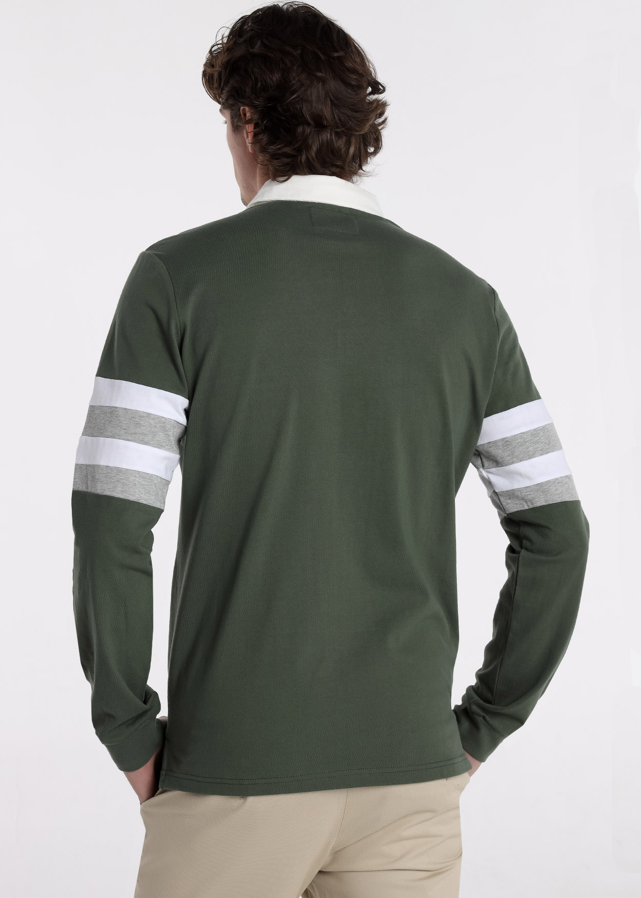 Pólo de manga comprida Verde