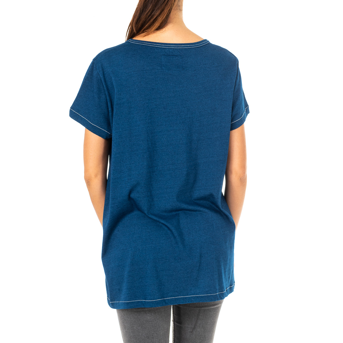 Camisola Manga Curta Senhora Azul