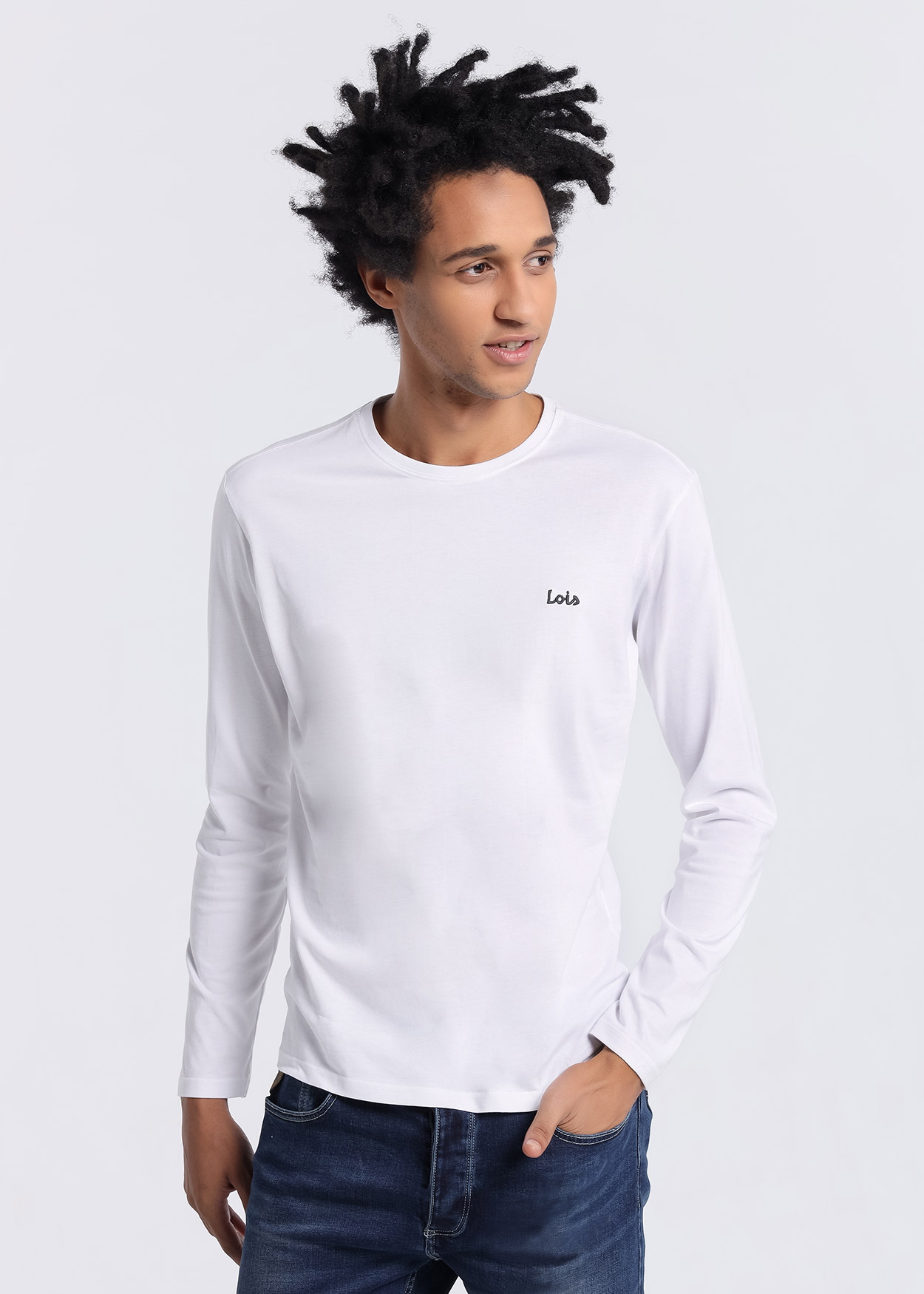 Camisola básica Homem Branco