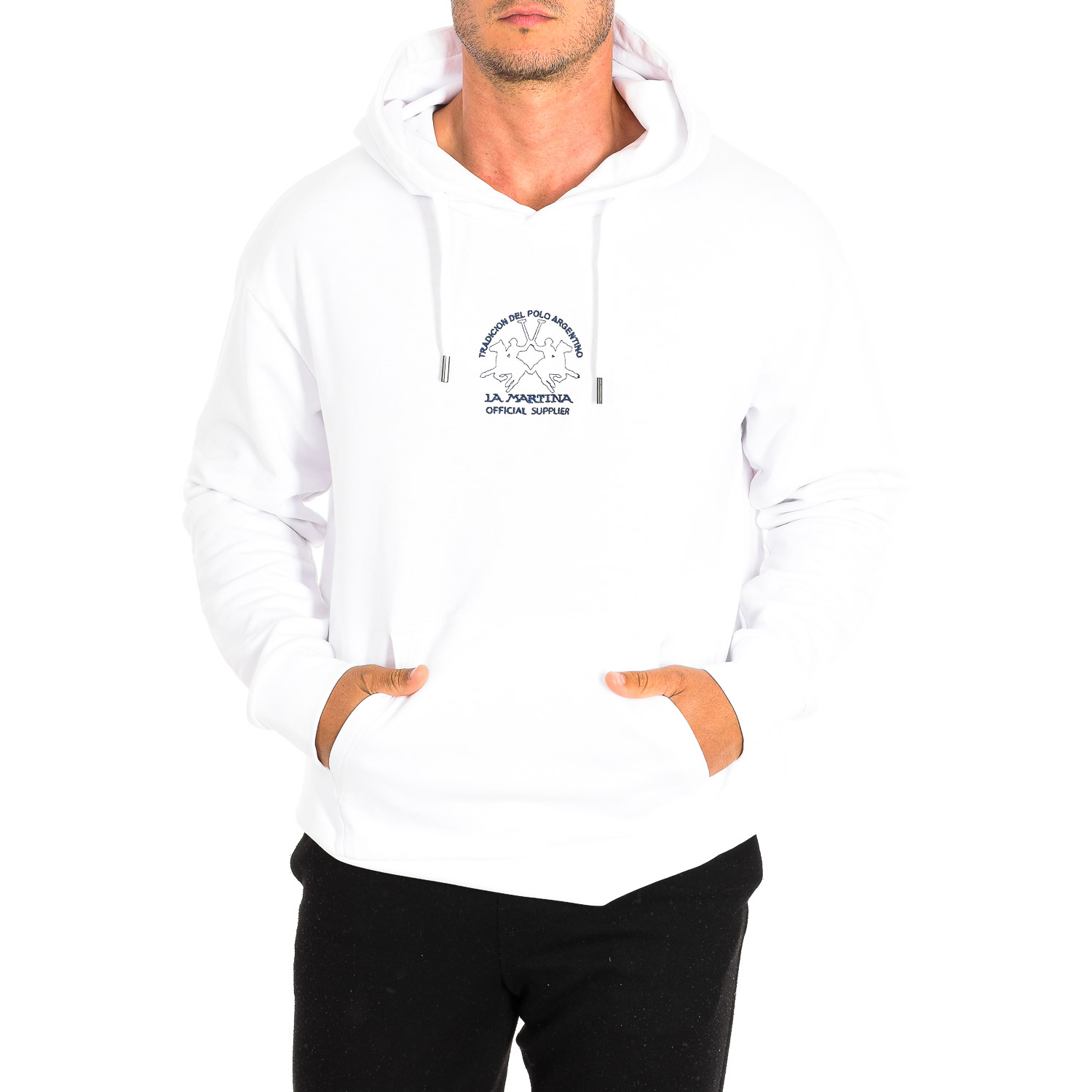Sweatshirt com Capuz Homem Branco