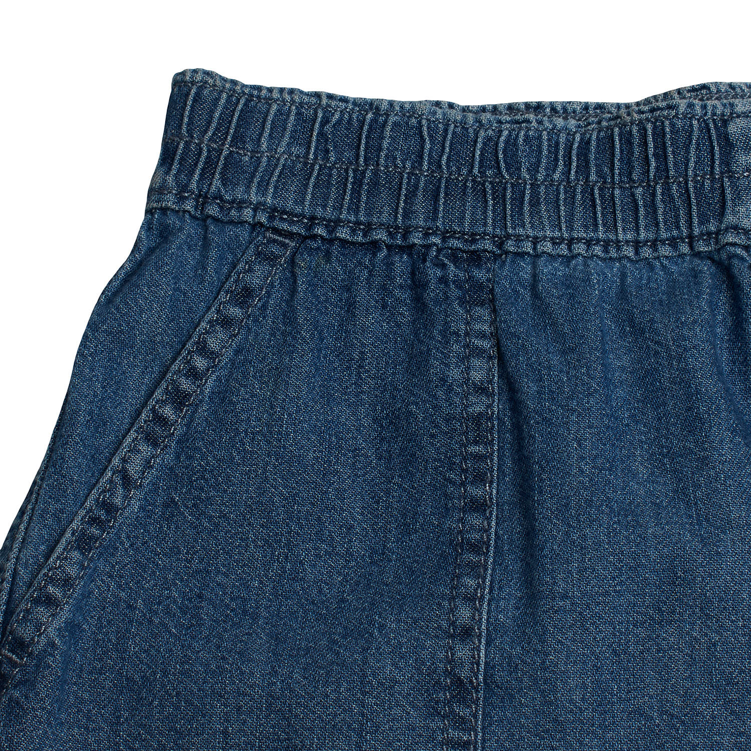 Calções de Ganga Menina Azul