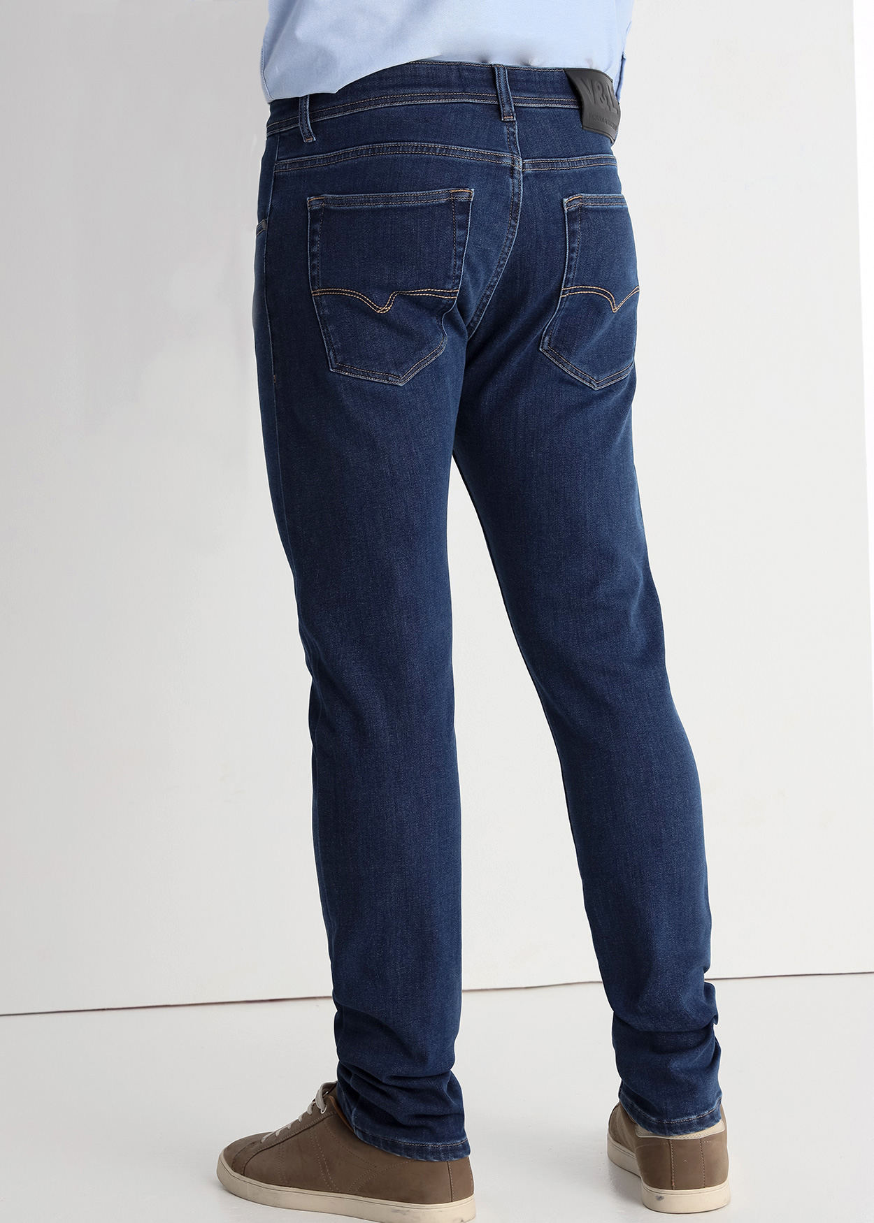 Calças de Ganga Slim Homem Azul