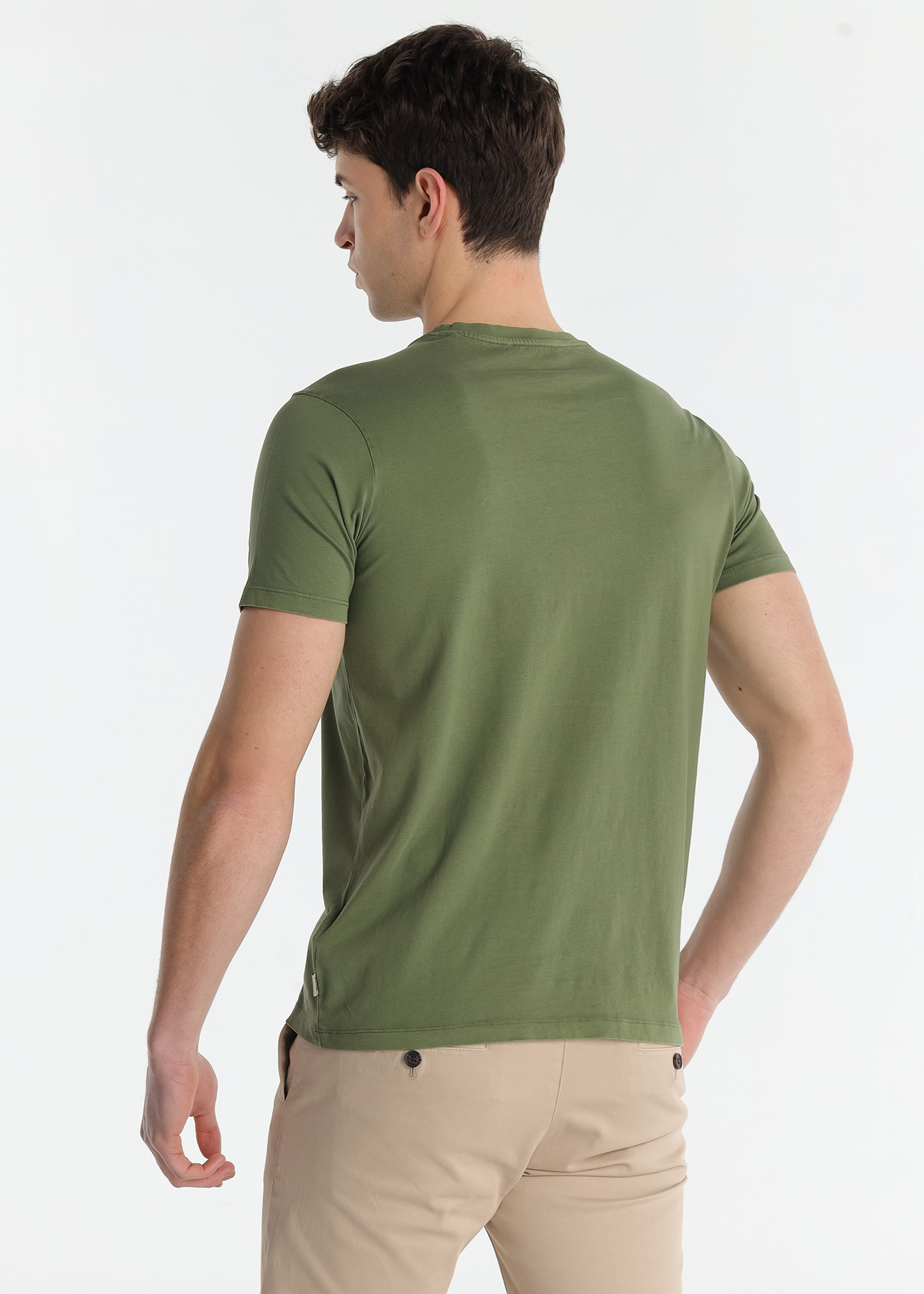 T-Shirt básica Homem Verde