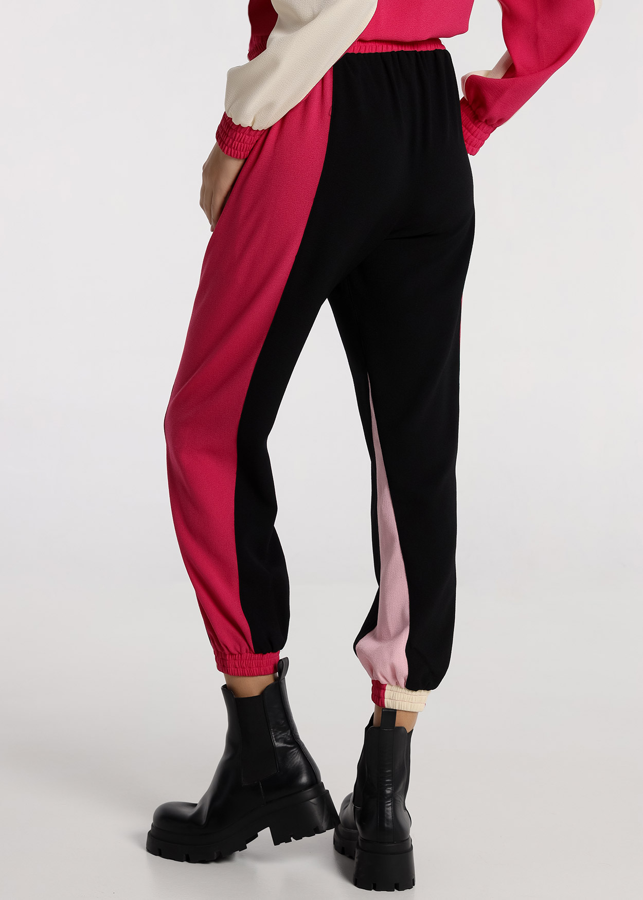 Calças Jogger crazy bloc Senhora Preto