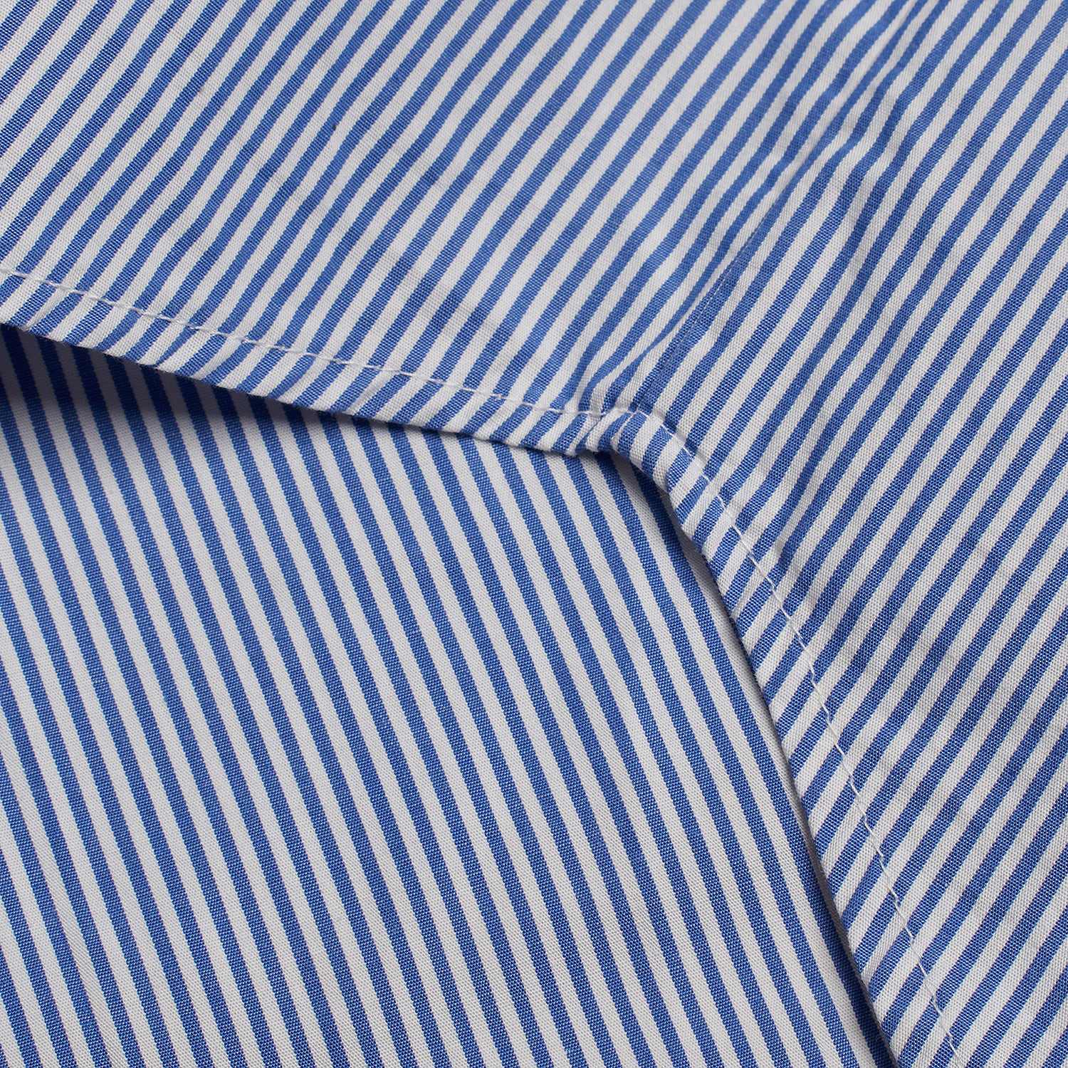 Camisa Riscas Oxford Menina Azul