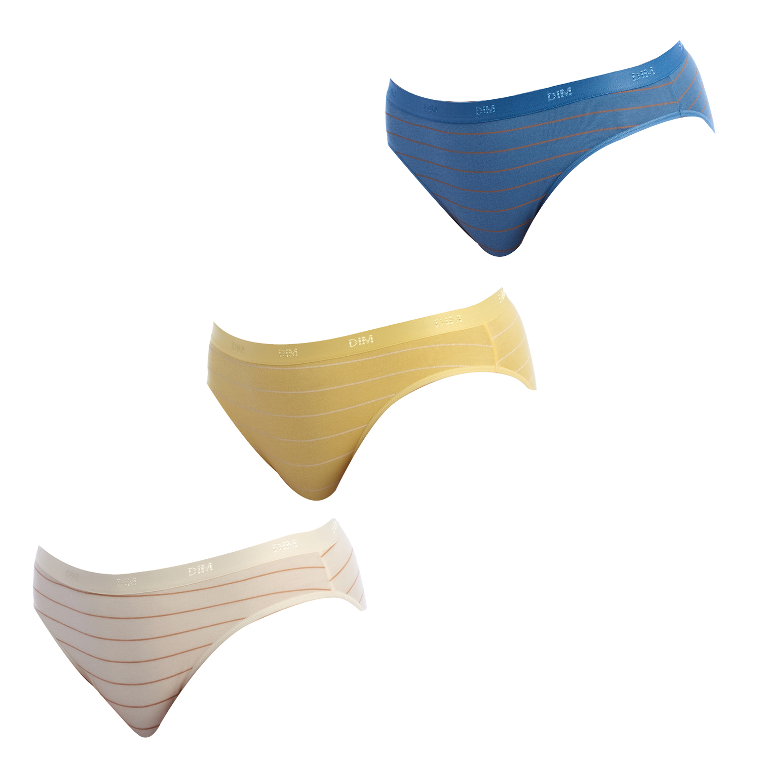 Pack 3 Cuecas Senhora Cotton Stretch MultiCor