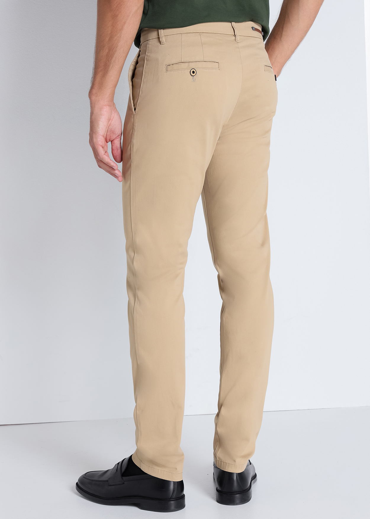 Calças Chino Slim Homem Castanho