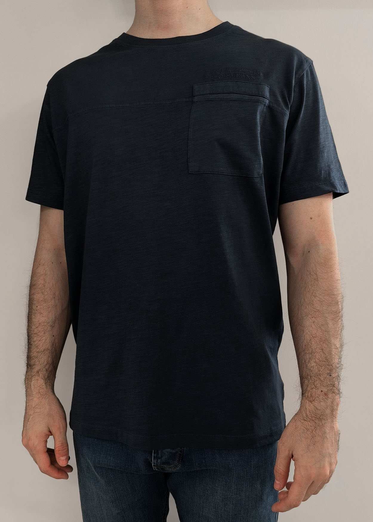 T-Shirt com bolso Homem Azul