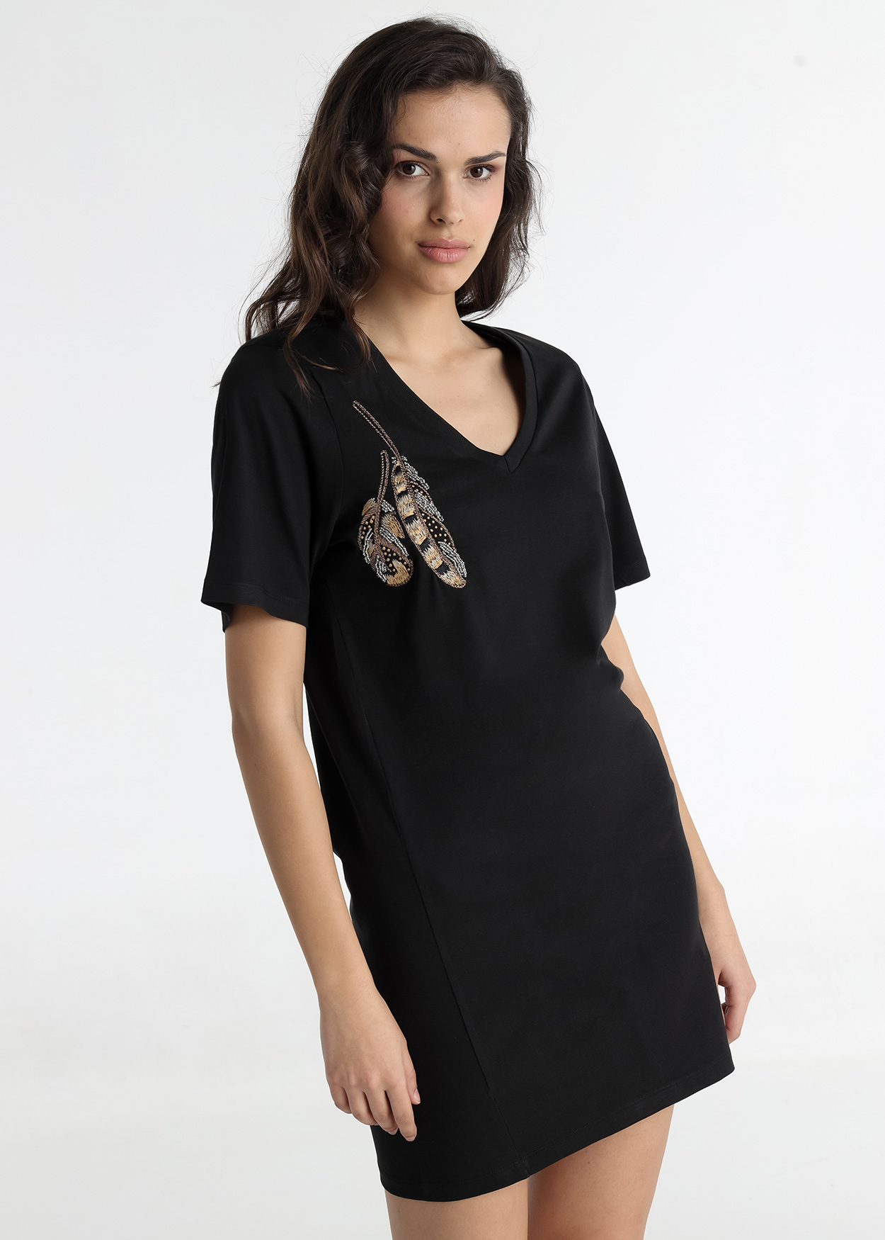 Vestido Curto Senhora Preto