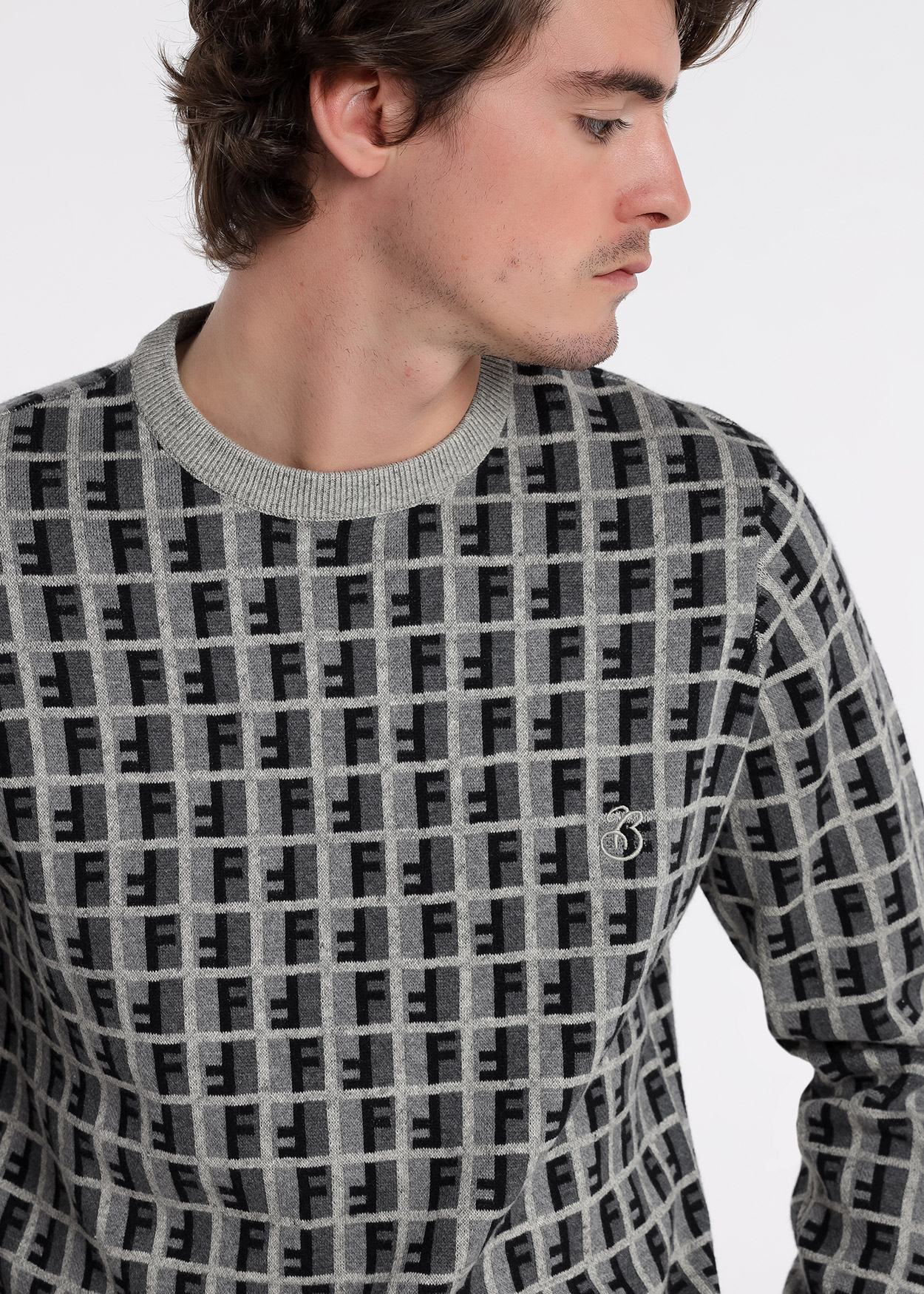 Camisola estampado moderno Multicor