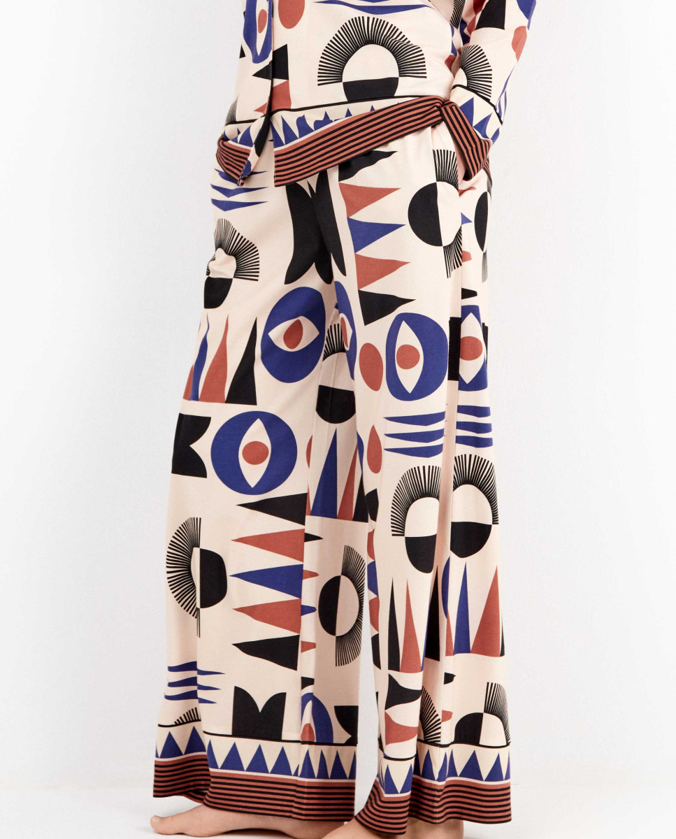 Calças padrões geométricos MultiCor