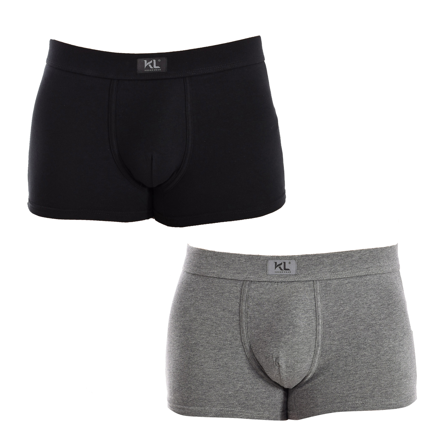 Pack 2 Boxers Preto-Cinzento