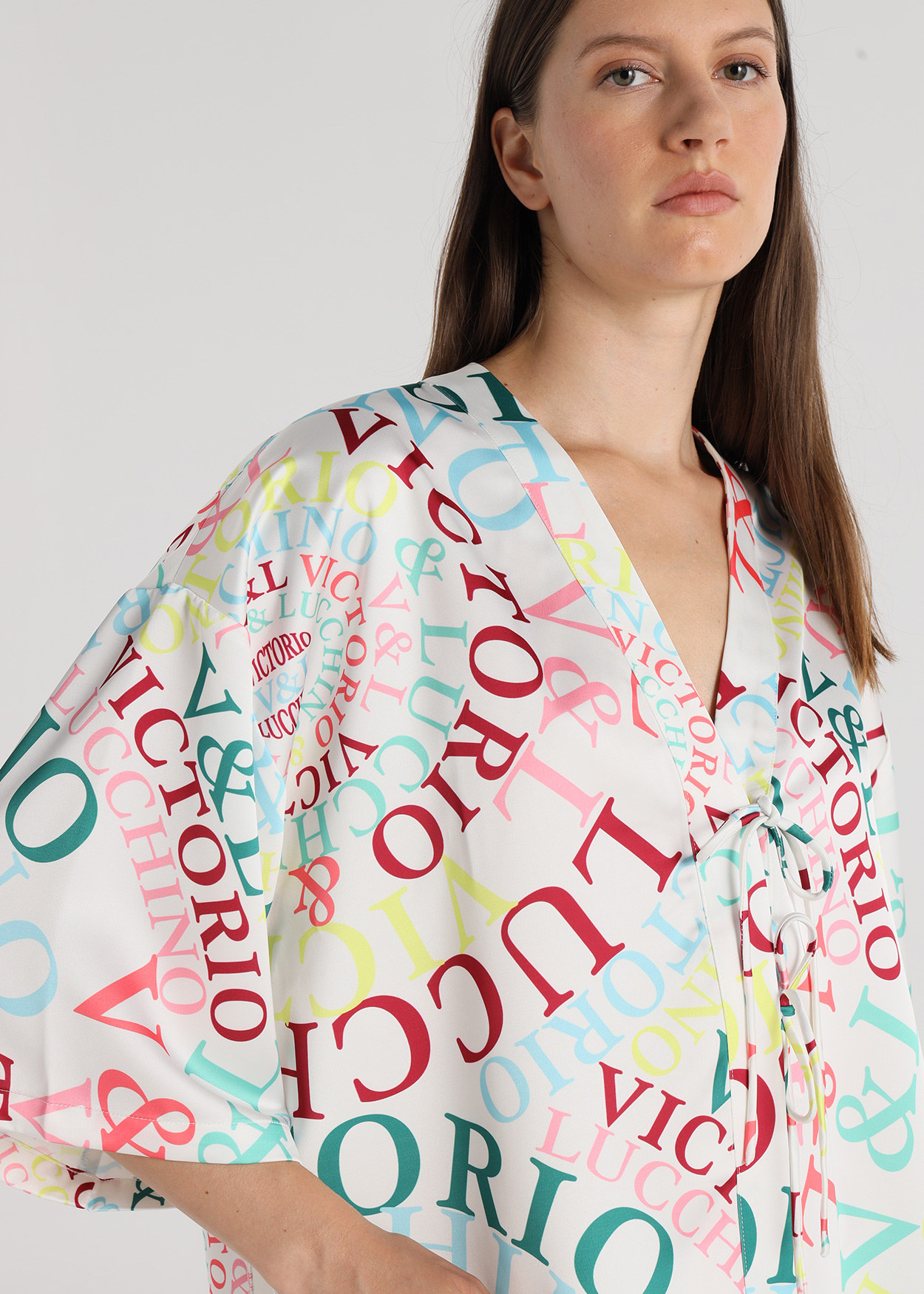 Blusa quimono Senhora Multicolorido