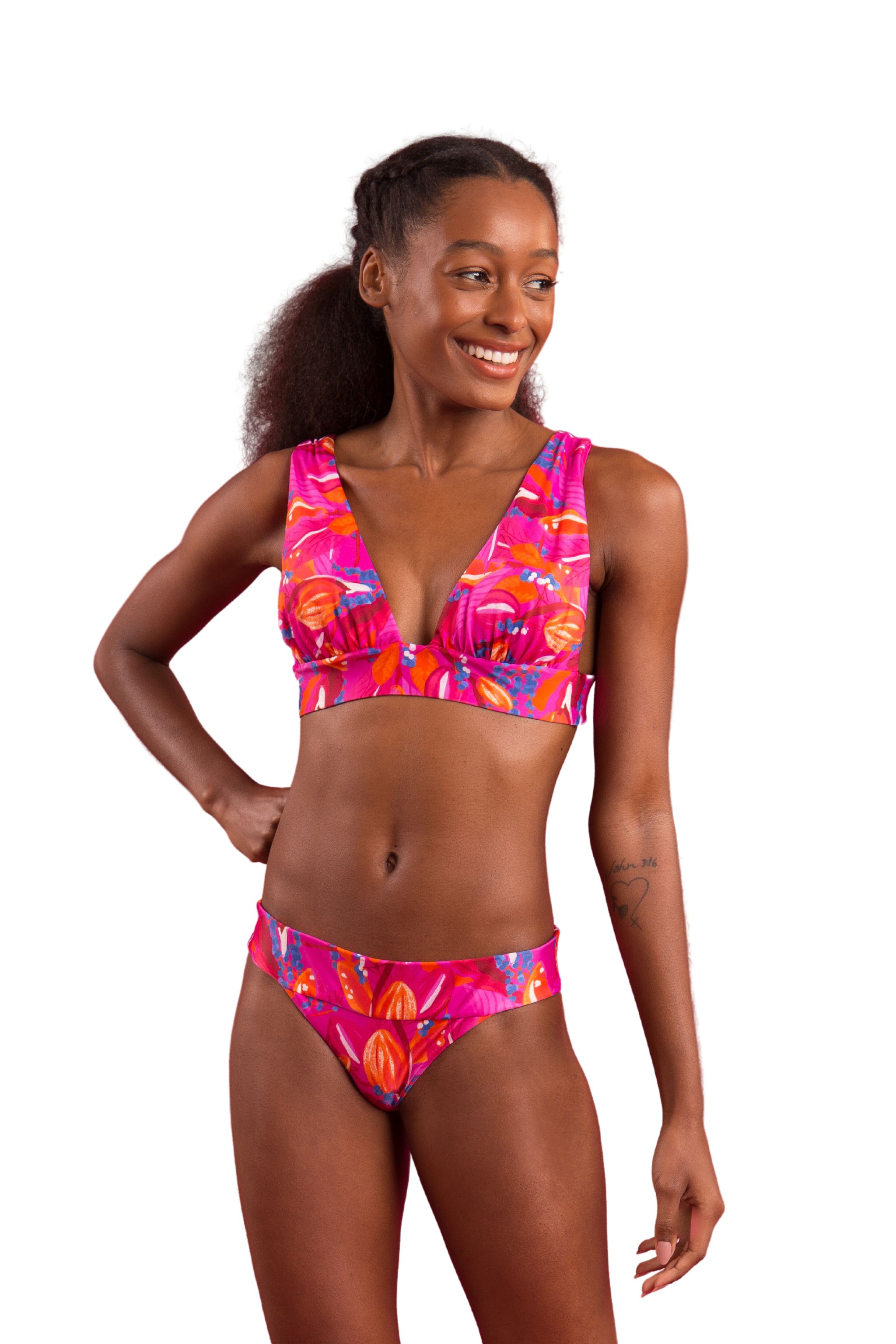 Top Biquini Flavors Halter-Marina Rosa