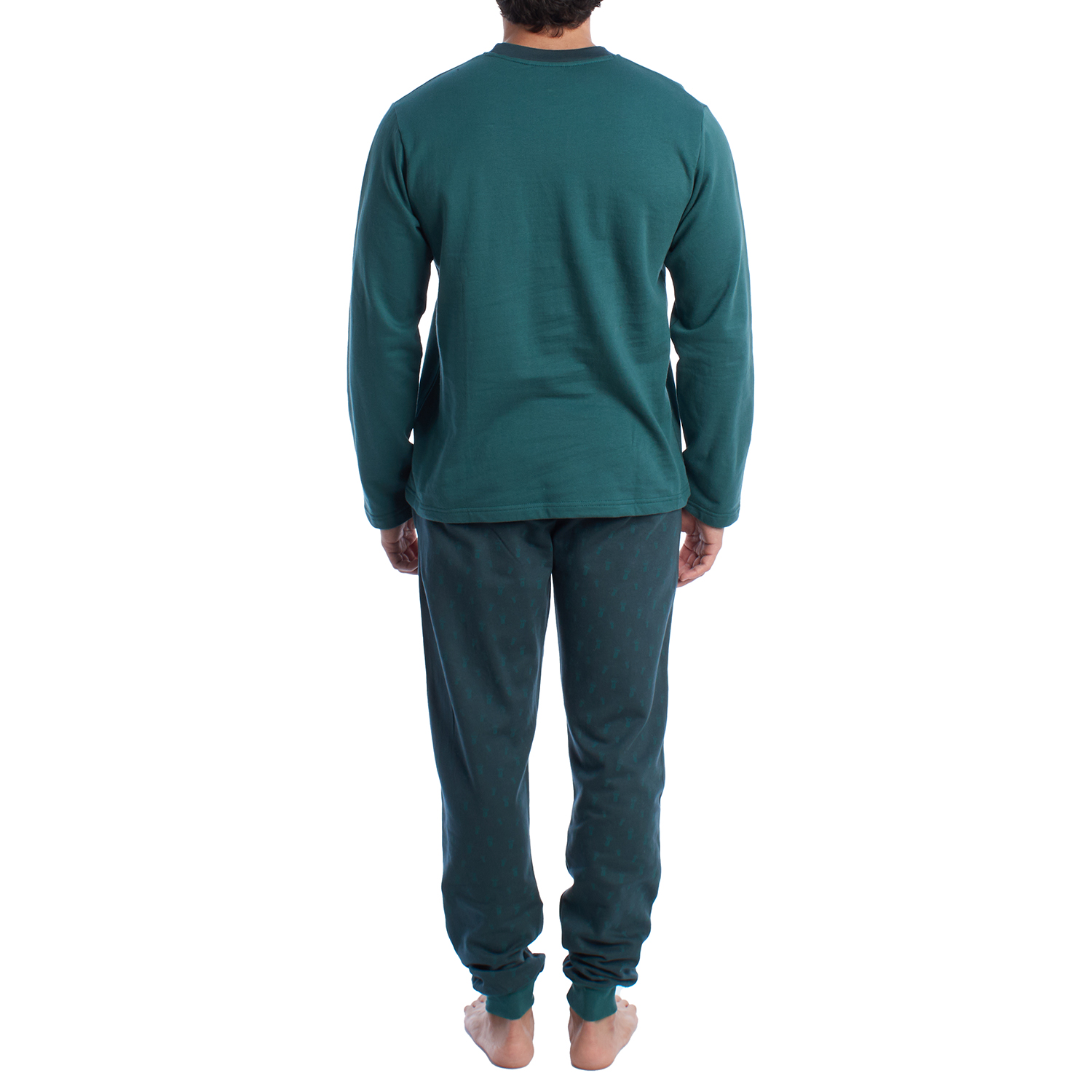 Pijama de Manga Comprida Verde