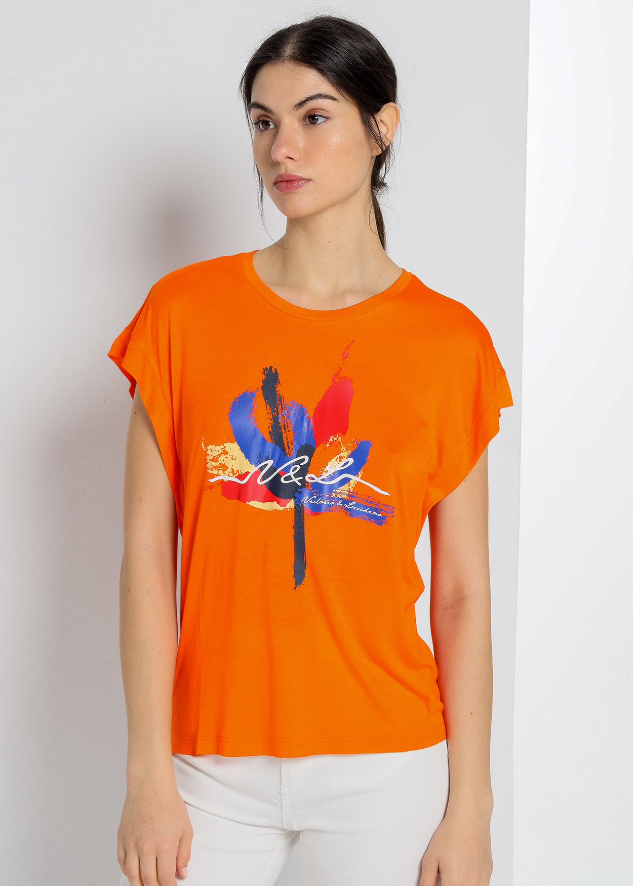 T-Shirt Senhora Laranja