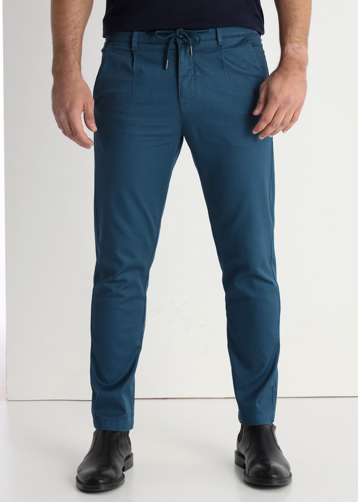 Calças Chino Homem Azul