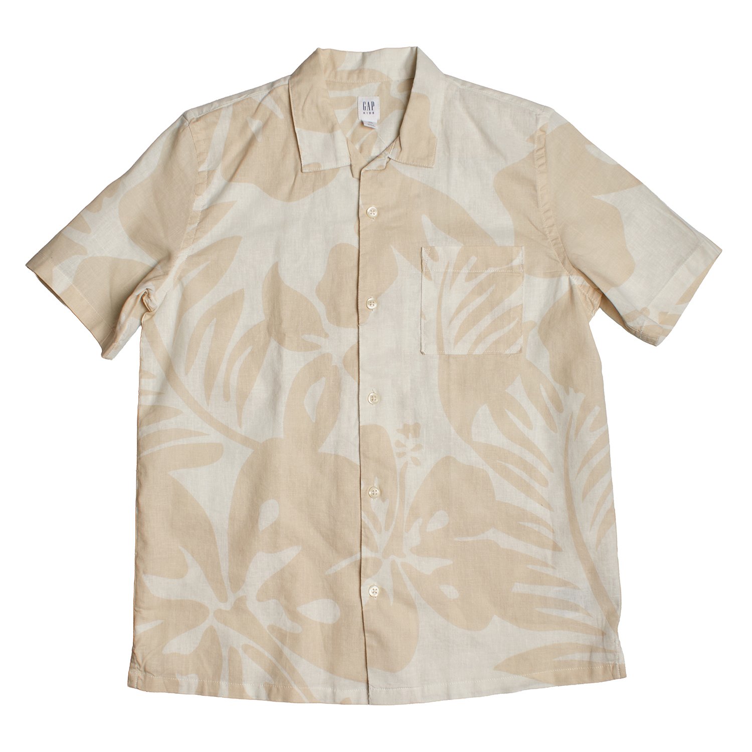 Camisa de Linho Menino Bege