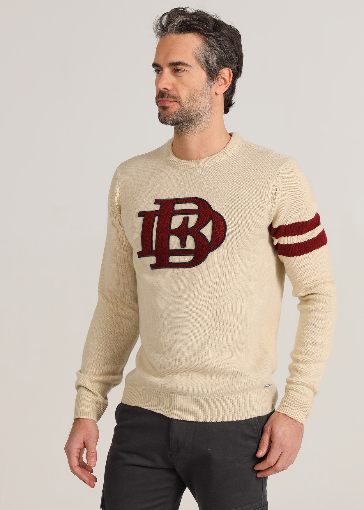 Camisola de gola redonda BDF Bege