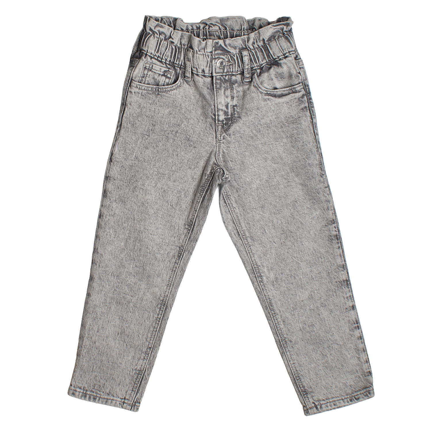 Calças de Ganga Mom Menina Cinzento