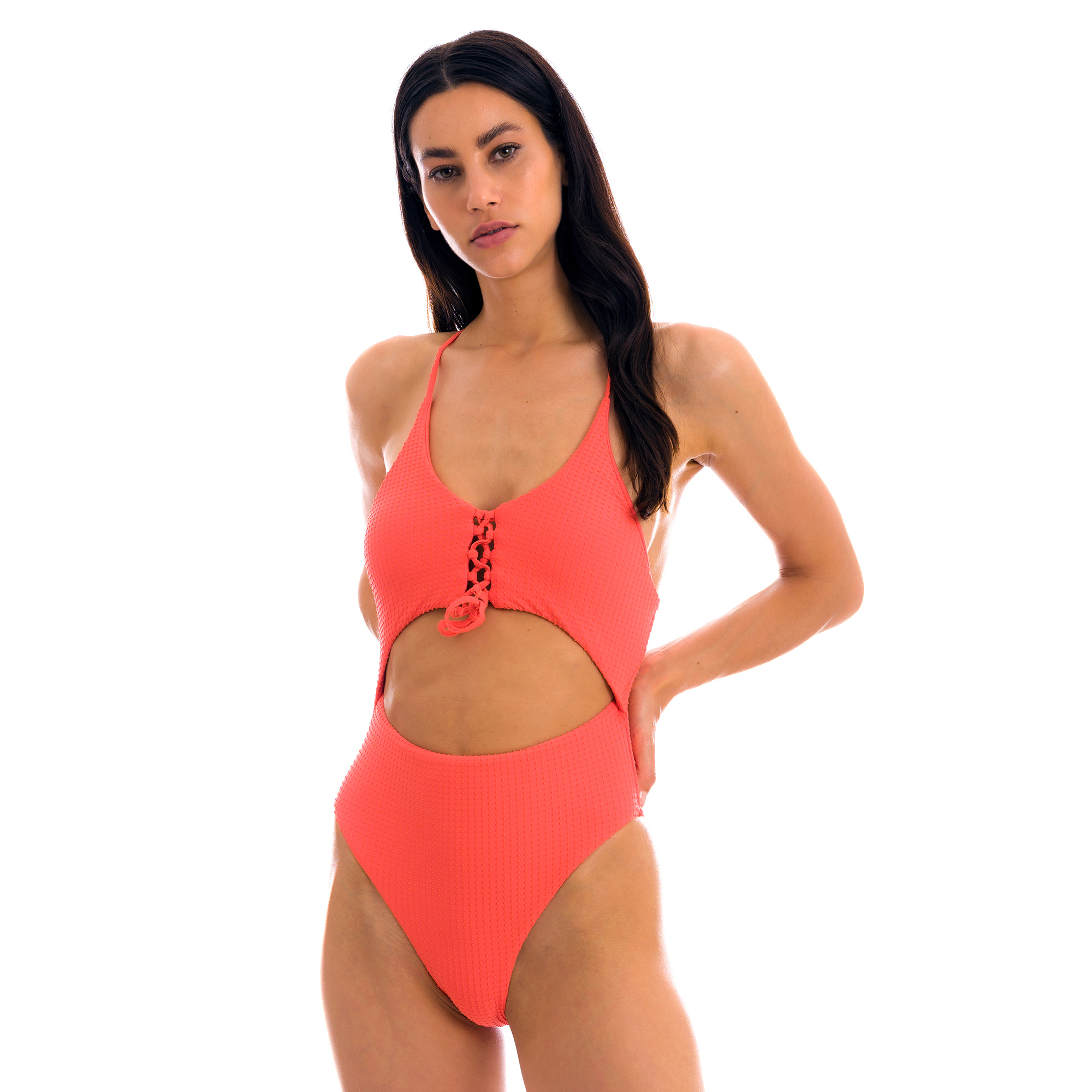 Fato de Banho Dots-Tabata Ivy Strap Vermelho