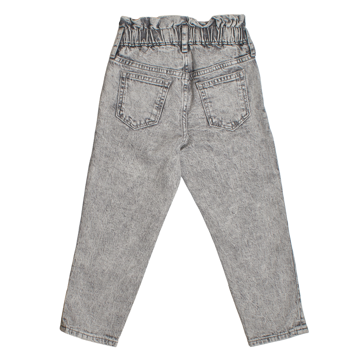 Calças de Ganga Mom Menina Cinzento