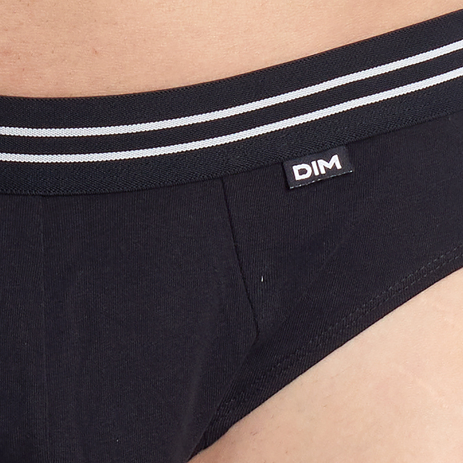 Pack 2 Slips Homem Cotton Stretch Preto