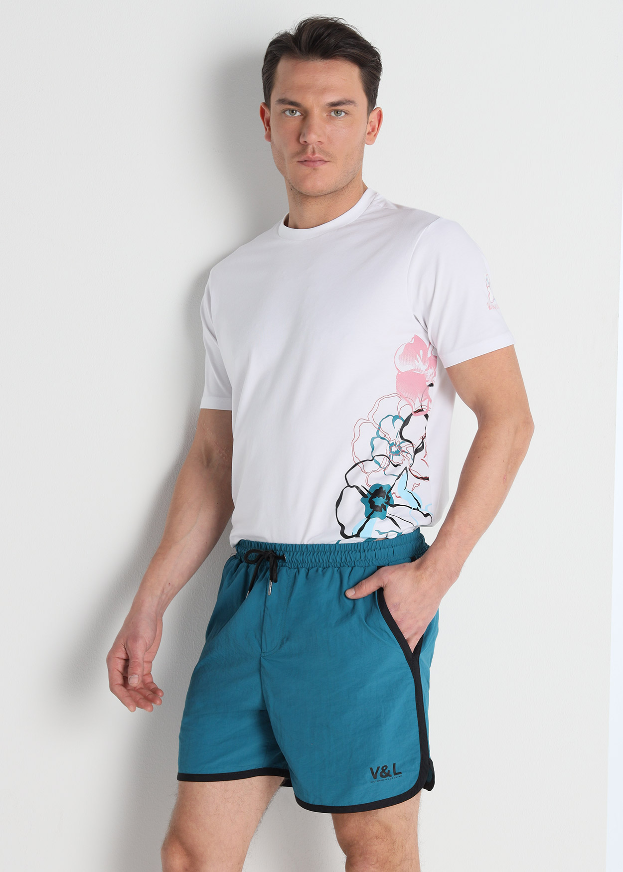 Calções de Banho Homem Verde