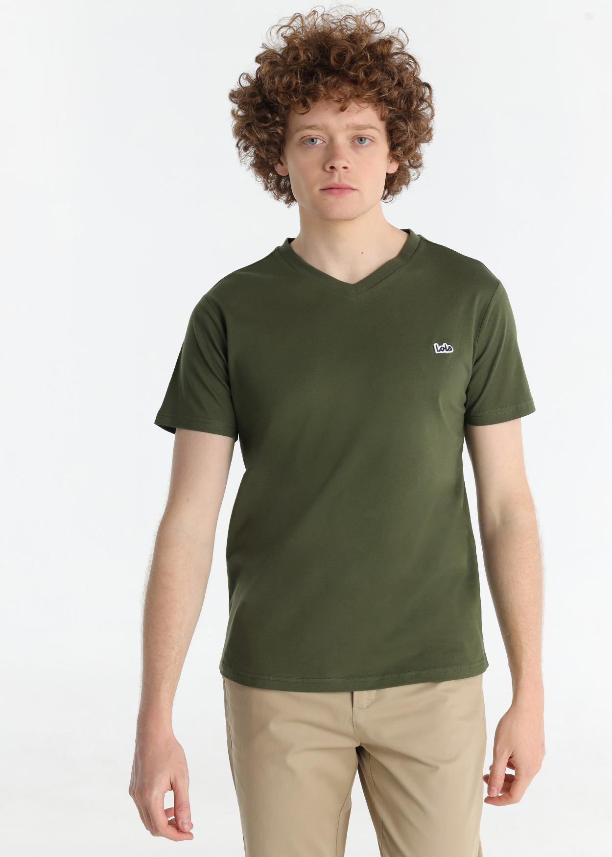 T-Shirt básica Homem Verde