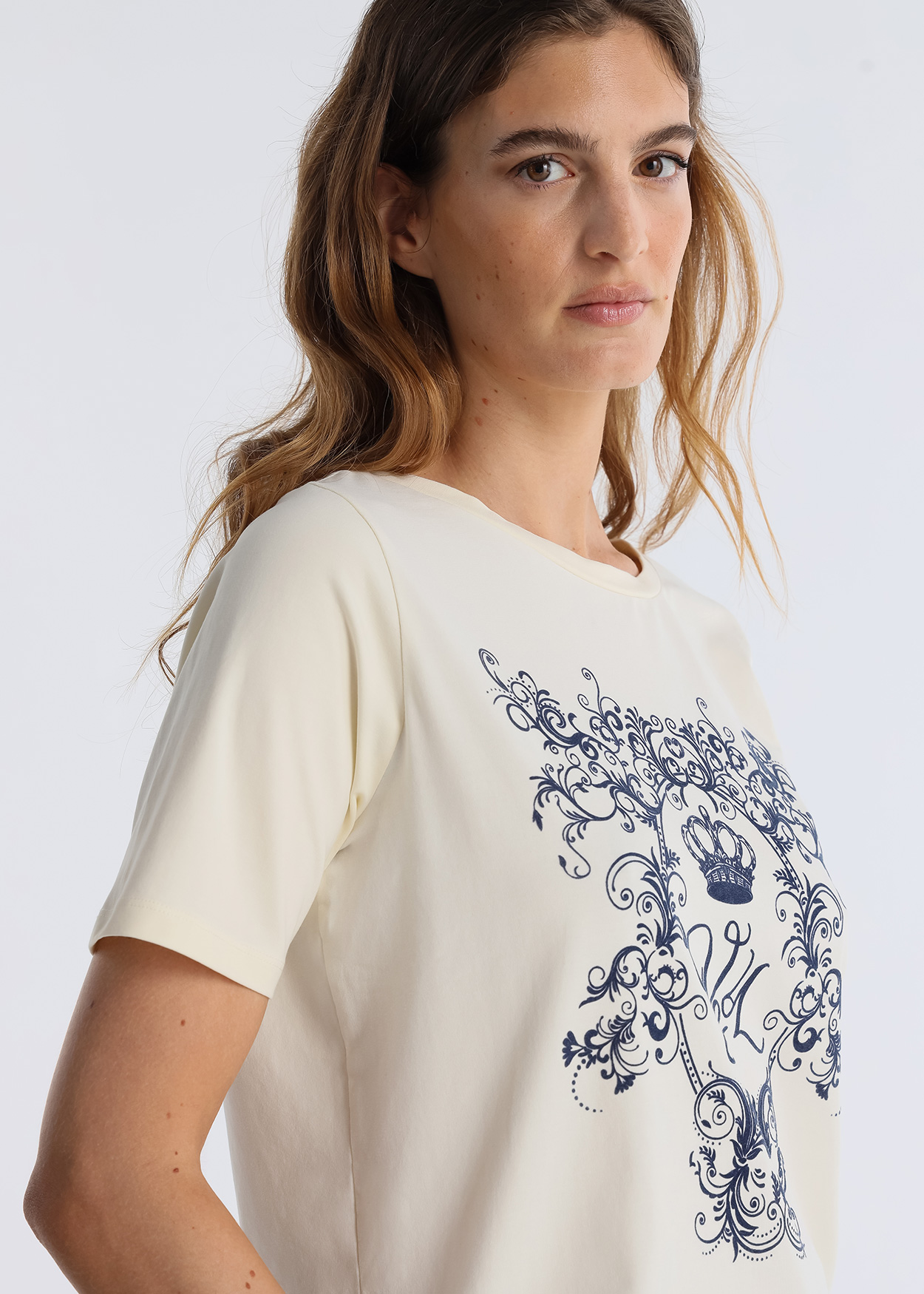 T-Shirt Performance Senhora Bege