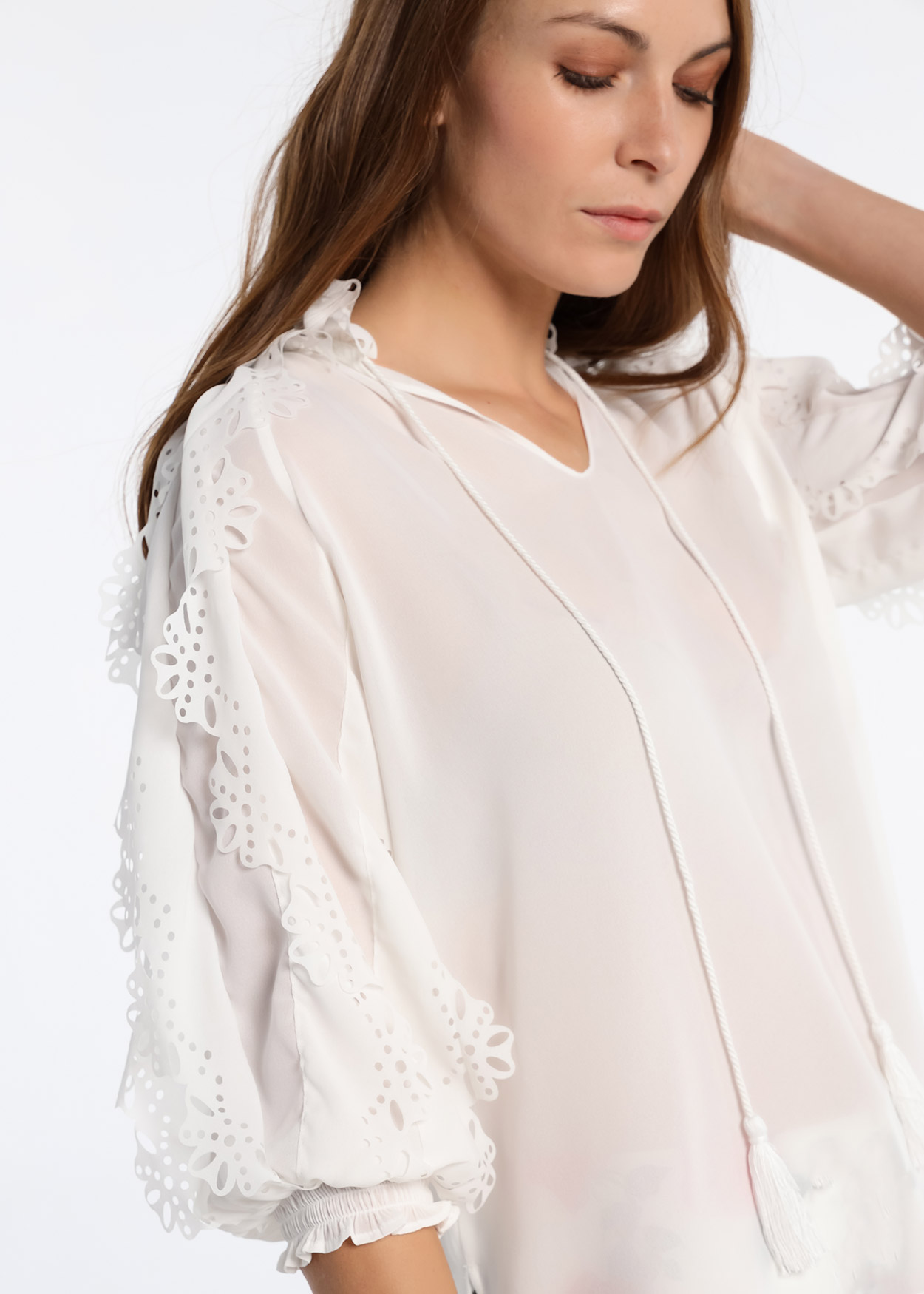 Blusa Fluida Senhora Branco