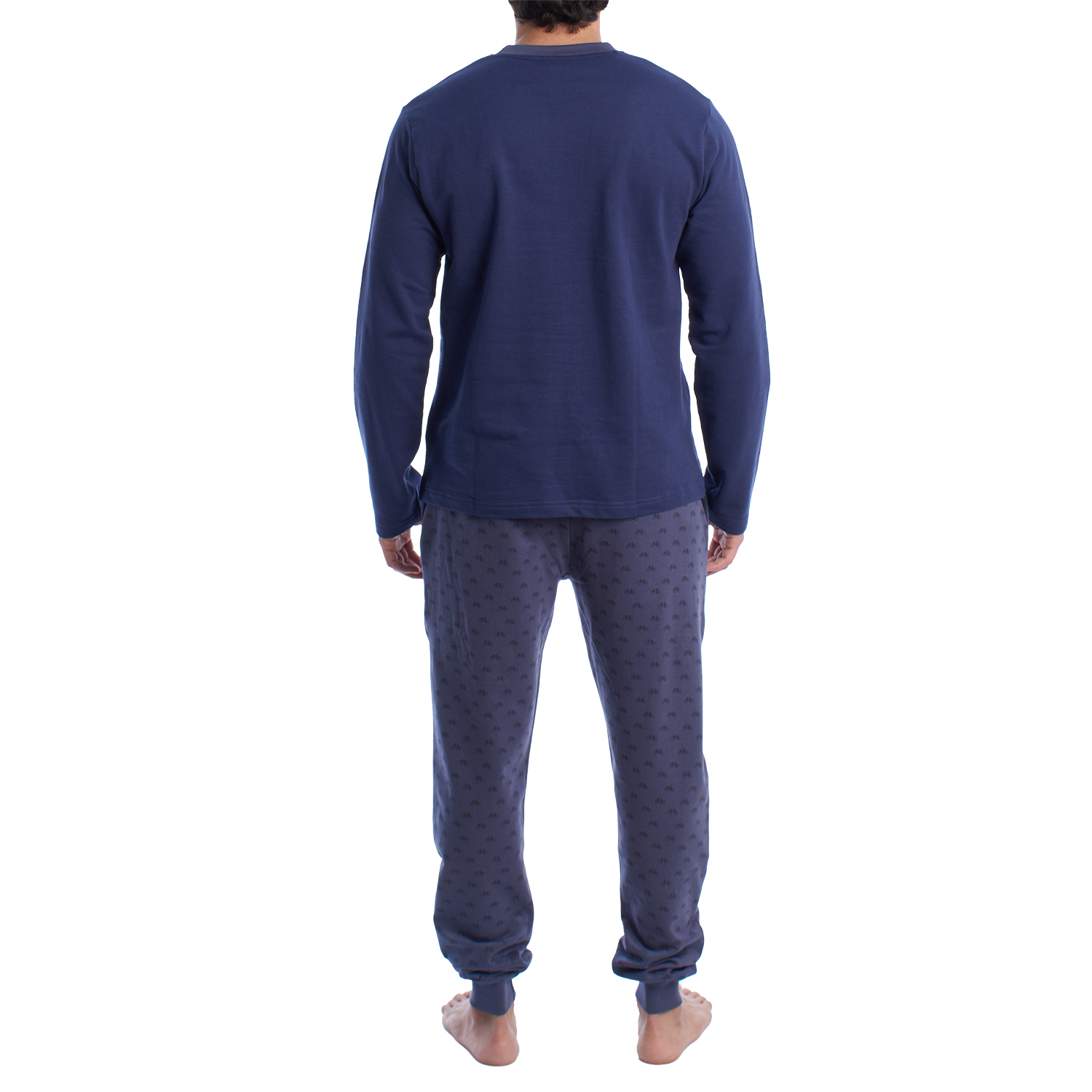 Pijama de Manga Comprida Azul