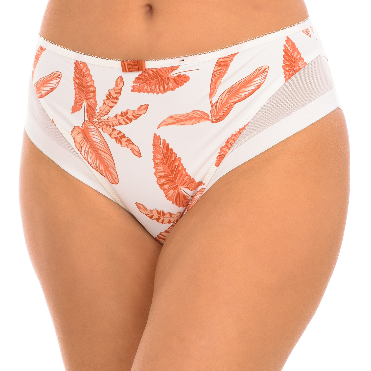 Cuecas Senhora Generous Branco e Laranja