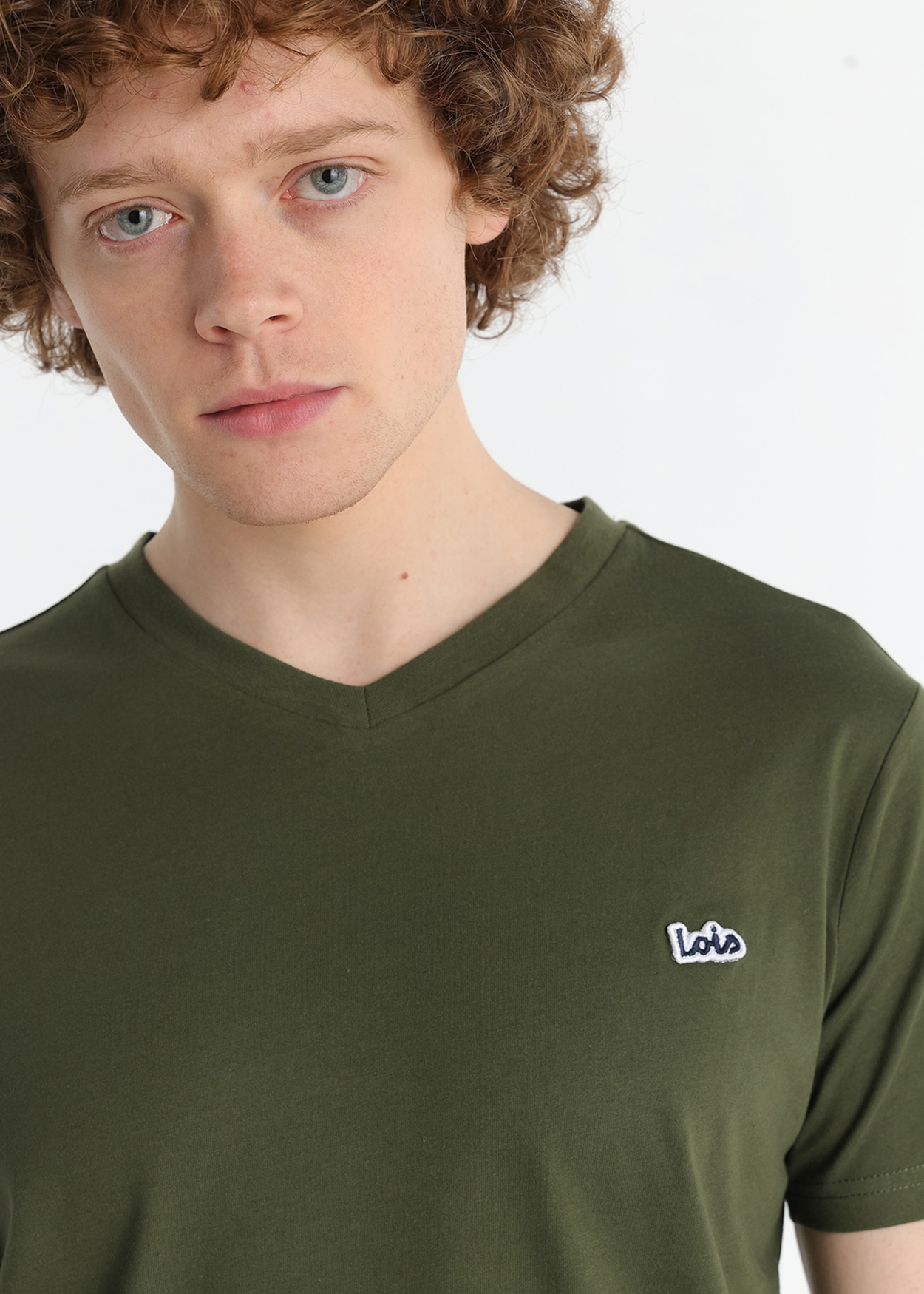 T-Shirt básica Homem Verde