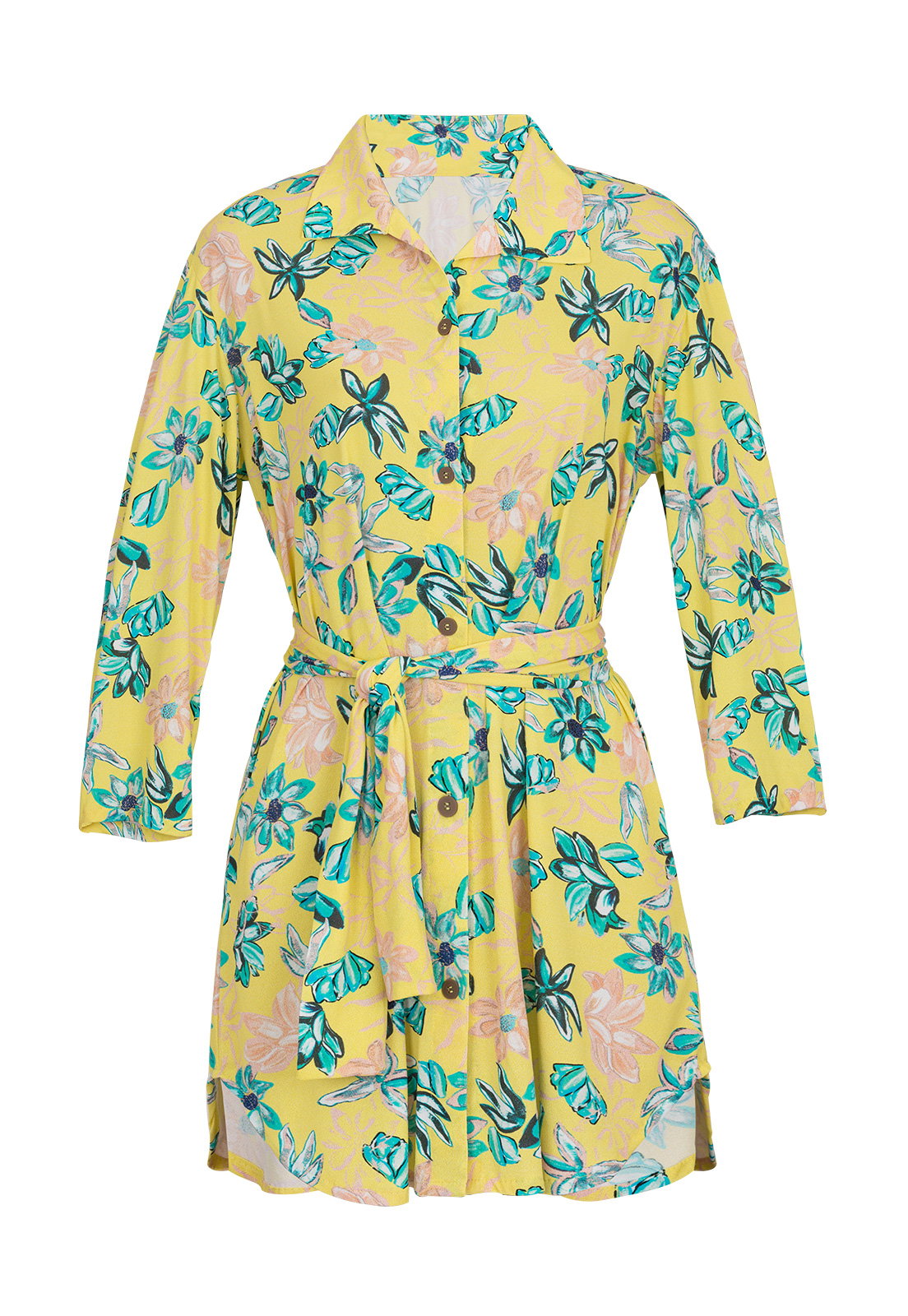 Vestido-Camisa Garden City Chemise Amarelo