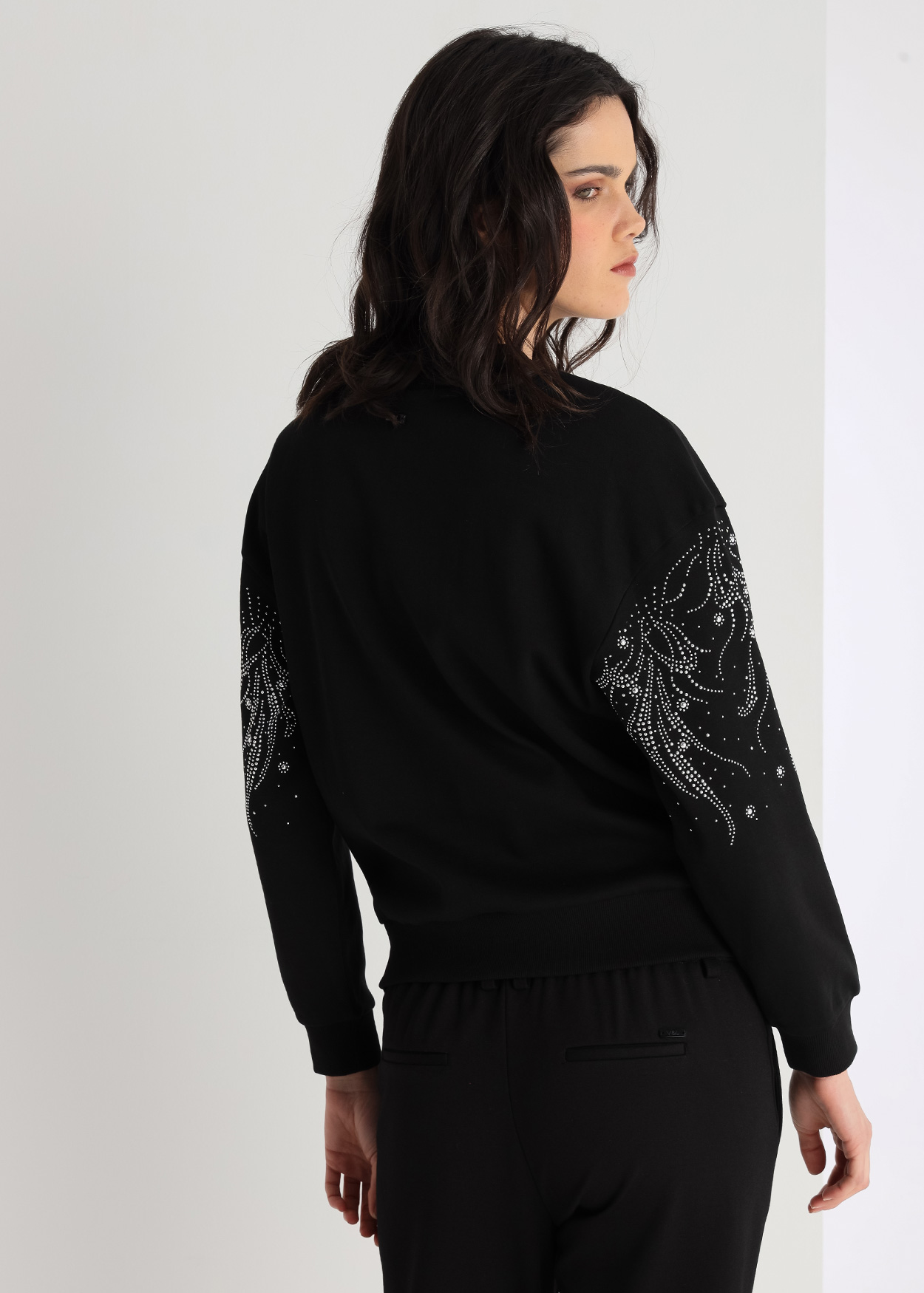 Sweatshirt Senhora Preto